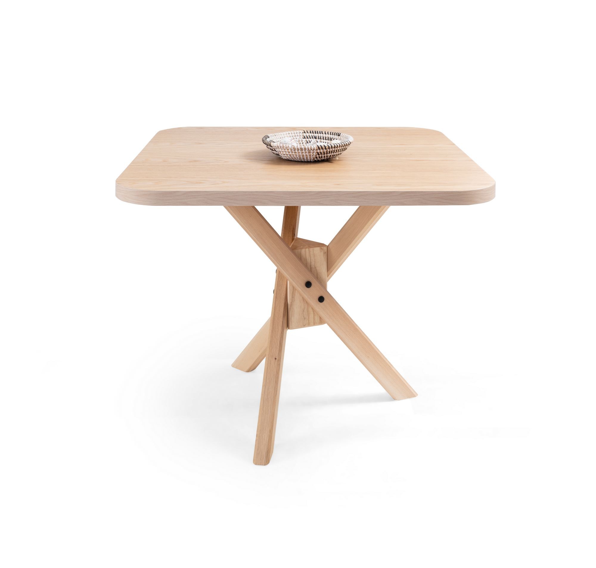 Masa dining Oscar Kare, 100 x 75 x 100 cm, stejar, MDF — imaginea 4