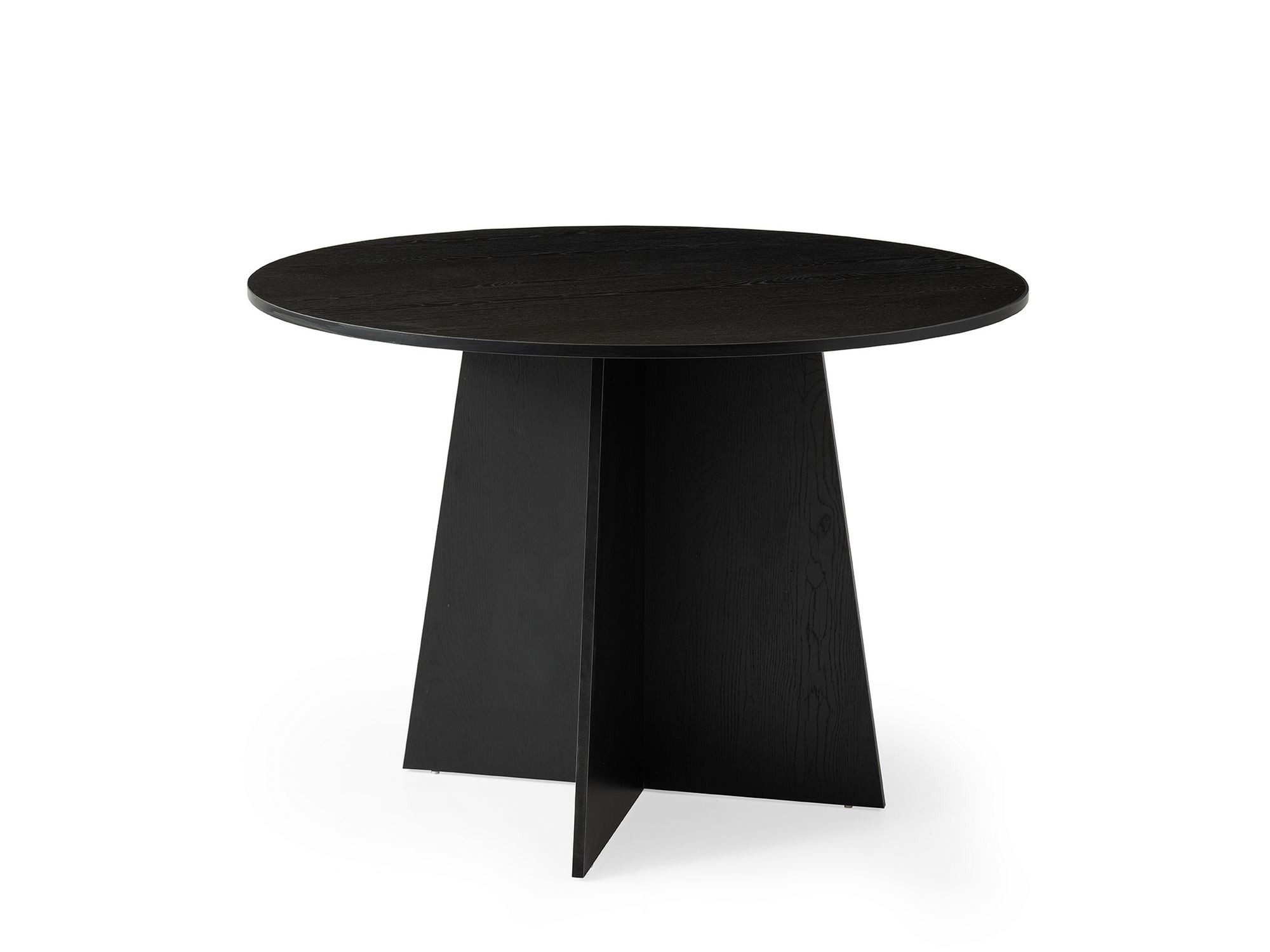 Masa dining Loop, 140 x 75 x 80 cm, lemn negru, PAL melaminat, capacitate 100 kg, wood negru — imaginea 3