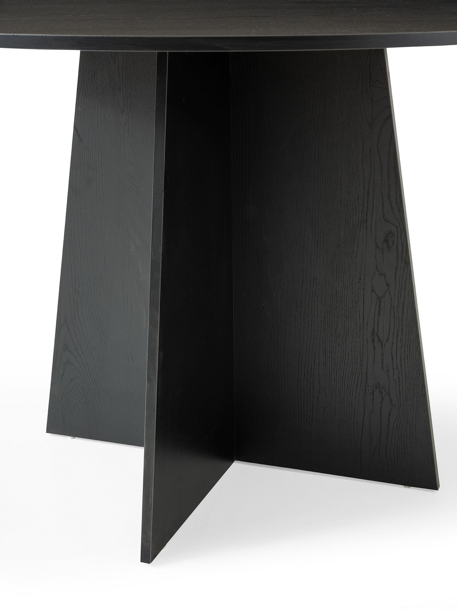 Masa dining Loop, 140 x 75 x 80 cm, lemn negru, PAL melaminat, capacitate 100 kg, wood negru — imaginea 4