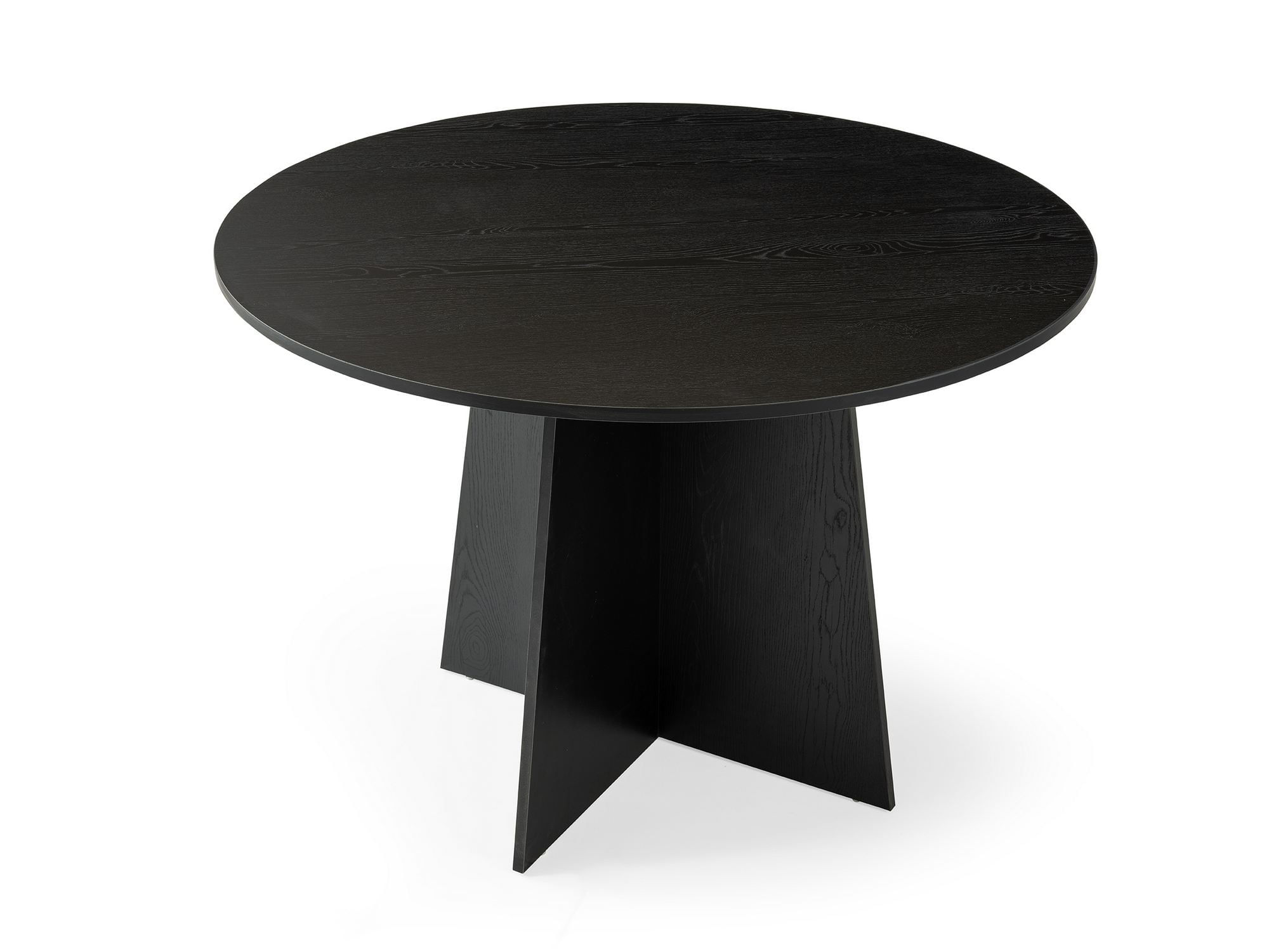 Masa dining Loop, 140 x 75 x 80 cm, lemn negru, PAL melaminat, capacitate 100 kg, wood negru — imaginea 6