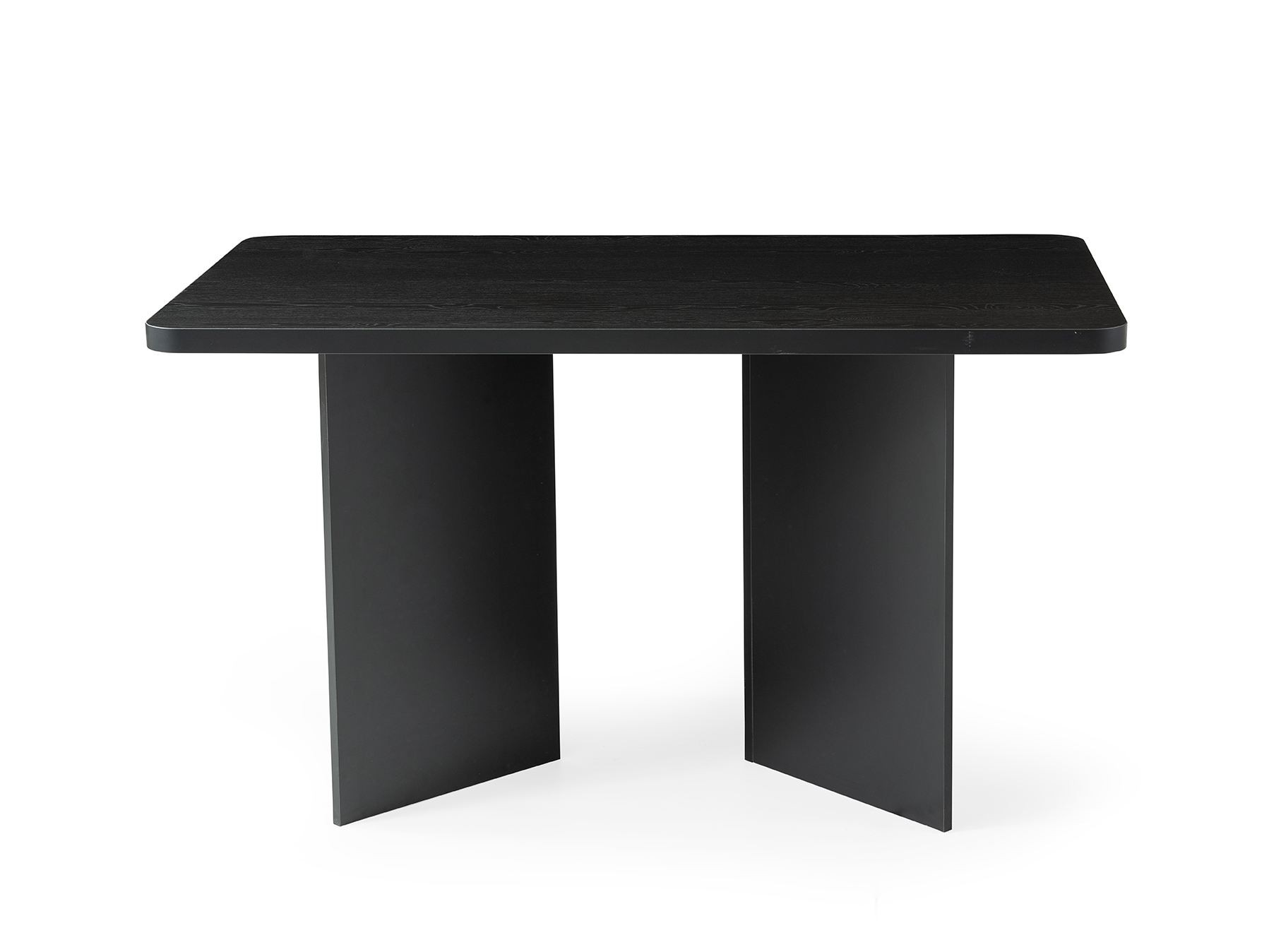 Masa dining Vera, 140 x 77 x 80 cm, lemn negru, PAL melaminat, capacitate 80 kg, wood negru