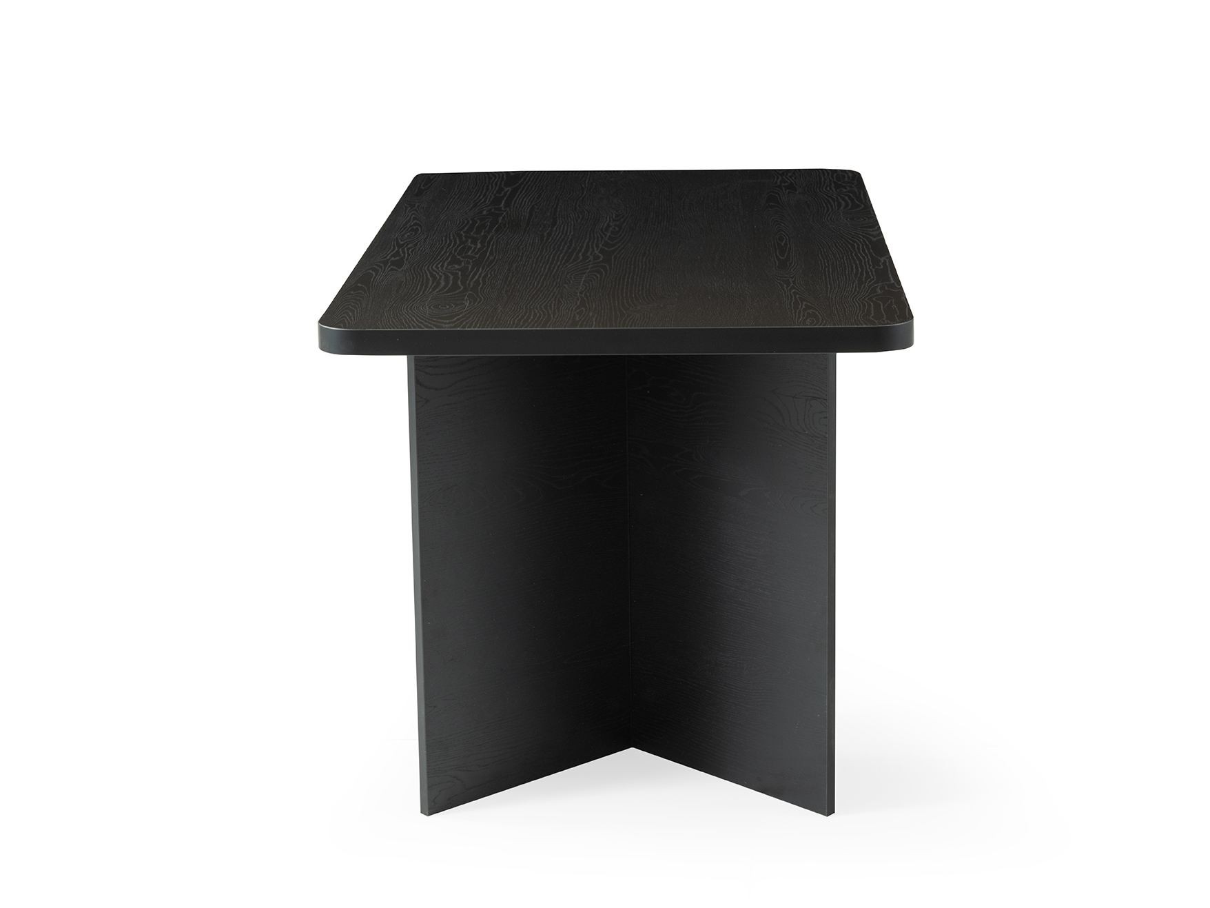 Masa dining Vera, 140 x 77 x 80 cm, lemn negru, PAL melaminat, capacitate 80 kg, wood negru — imaginea 2