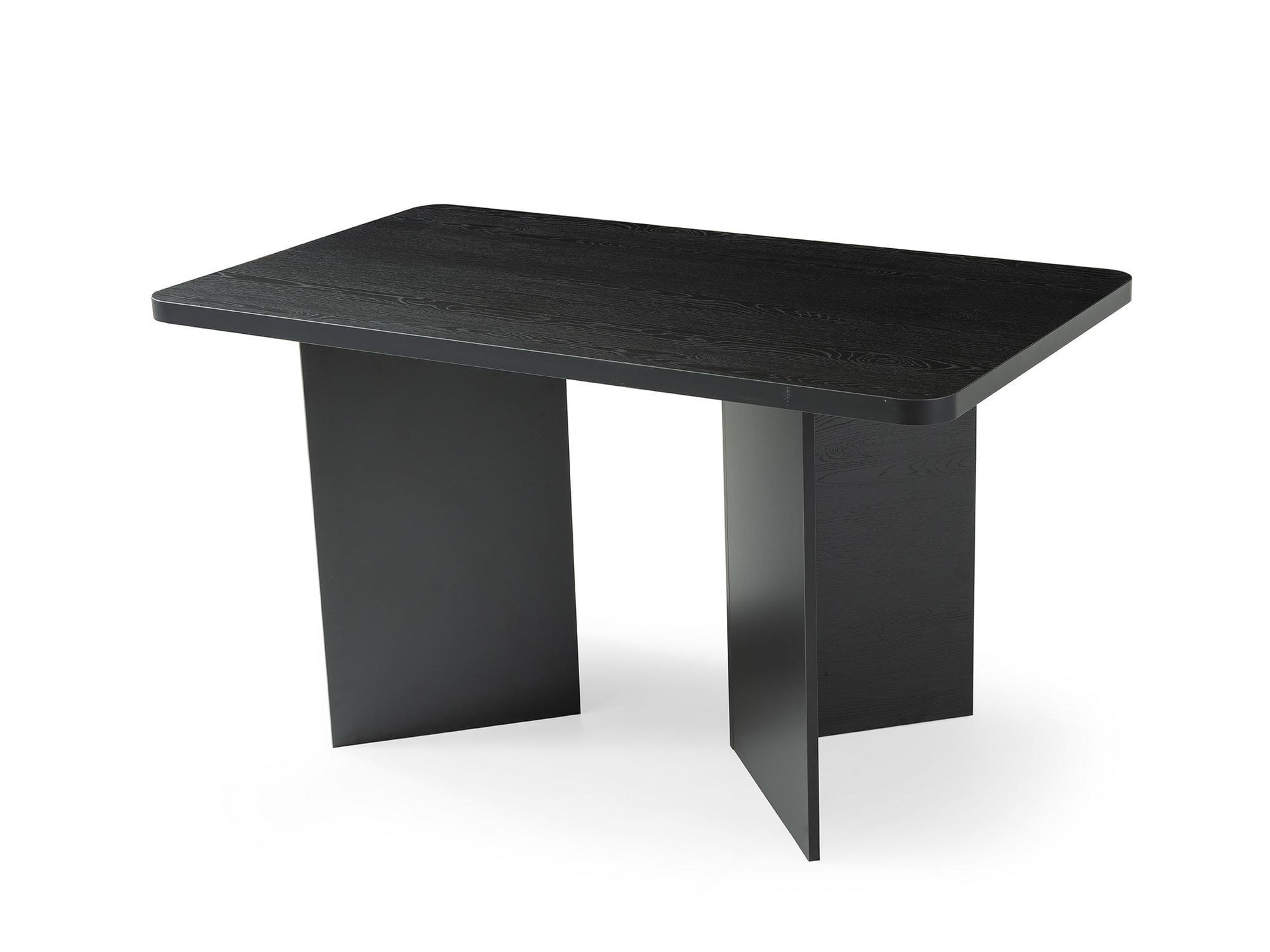 Masa dining Vera, 140 x 77 x 80 cm, lemn negru, PAL melaminat, capacitate 80 kg, wood negru — imaginea 3