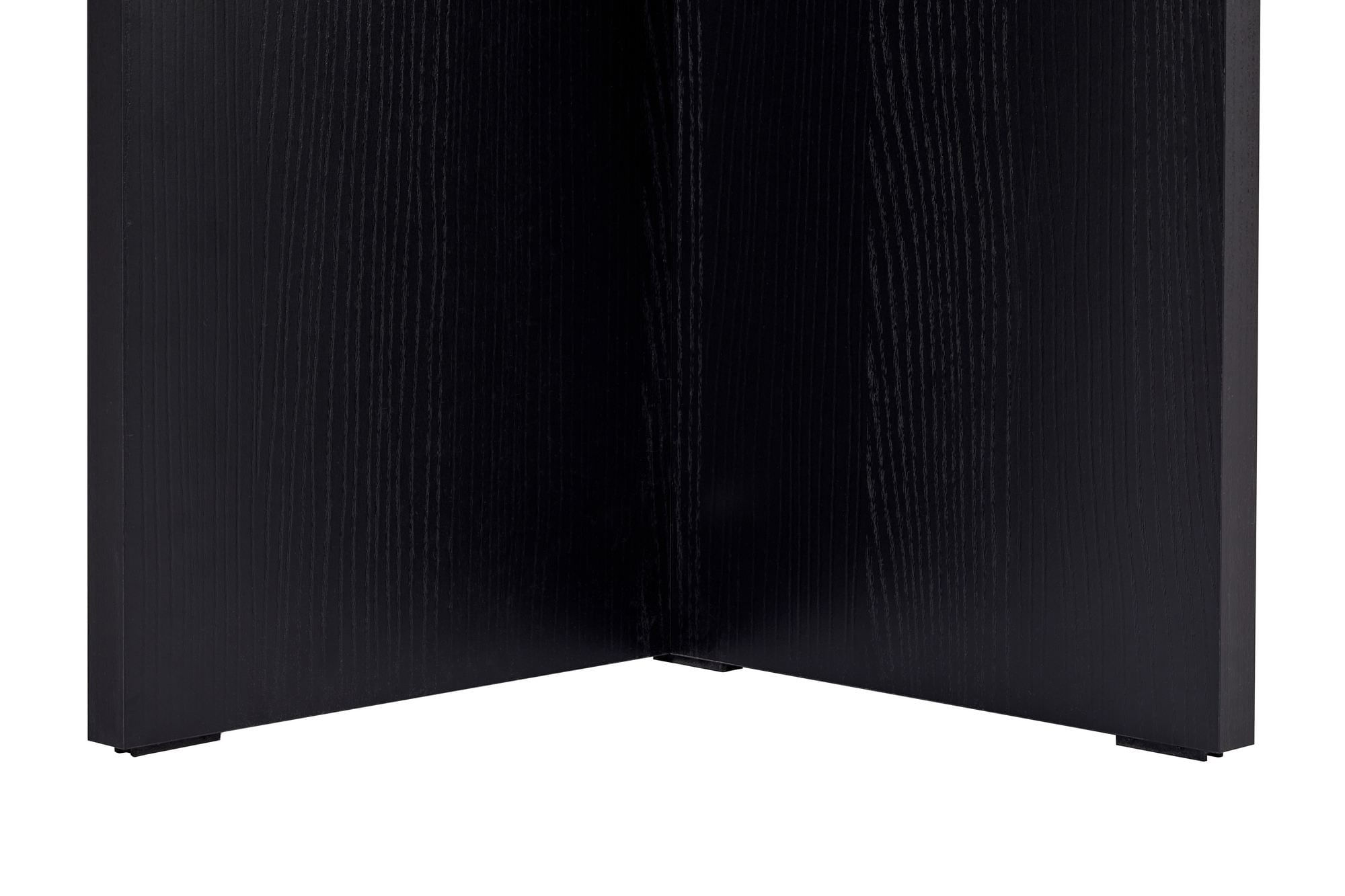 Masa dining Linza, 180 x 75 x 90 cm, lemn negru, PAL melaminat, capacitate 70 kg, wood negru — imaginea 3
