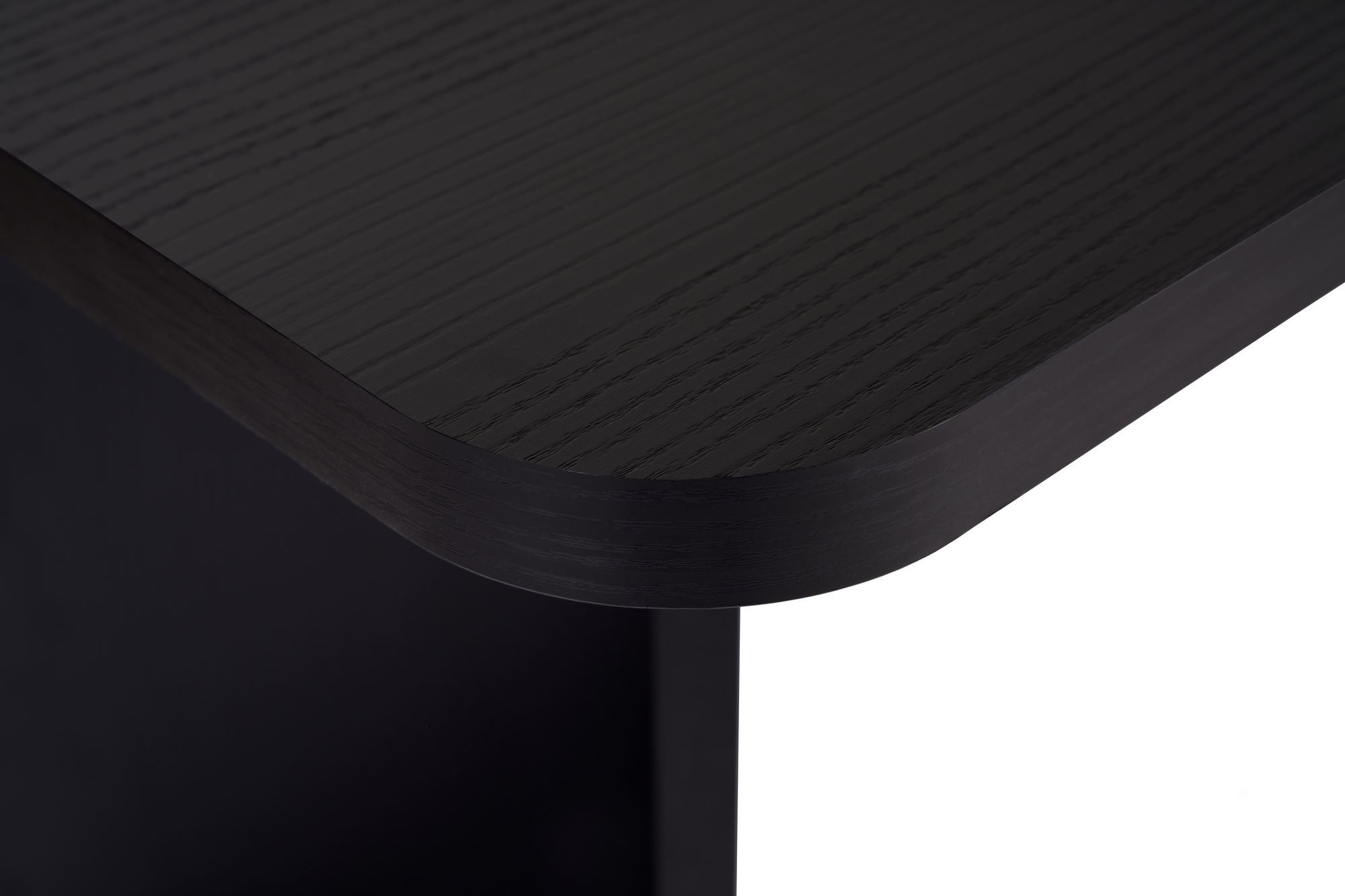 Masa dining Linza, 180 x 75 x 90 cm, lemn negru, PAL melaminat, capacitate 70 kg, wood negru — imaginea 4