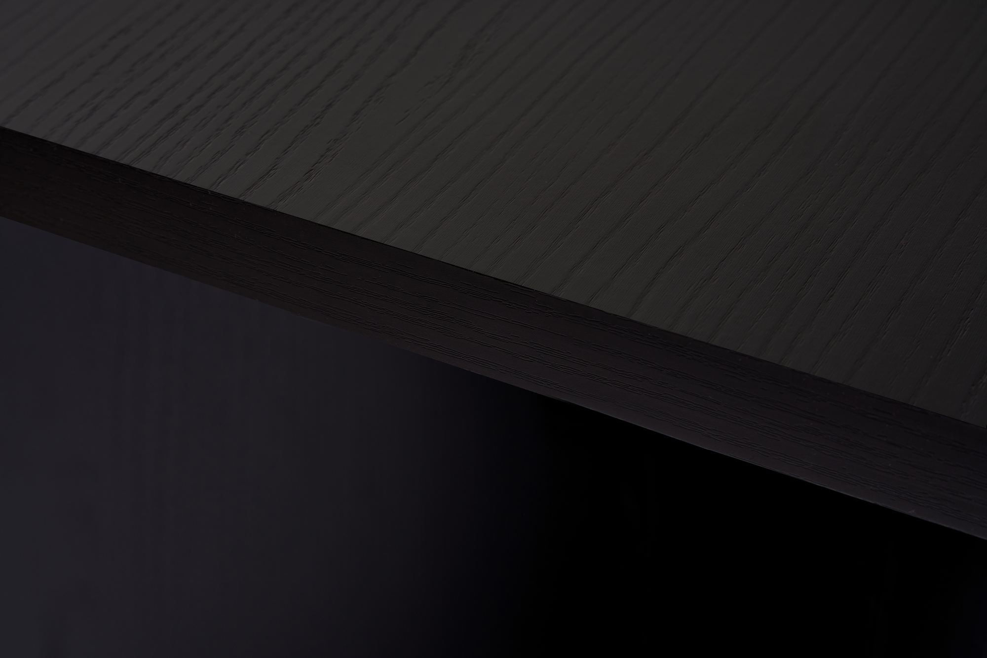 Masa dining Linza, 180 x 75 x 90 cm, lemn negru, PAL melaminat, capacitate 70 kg, wood negru — imaginea 7