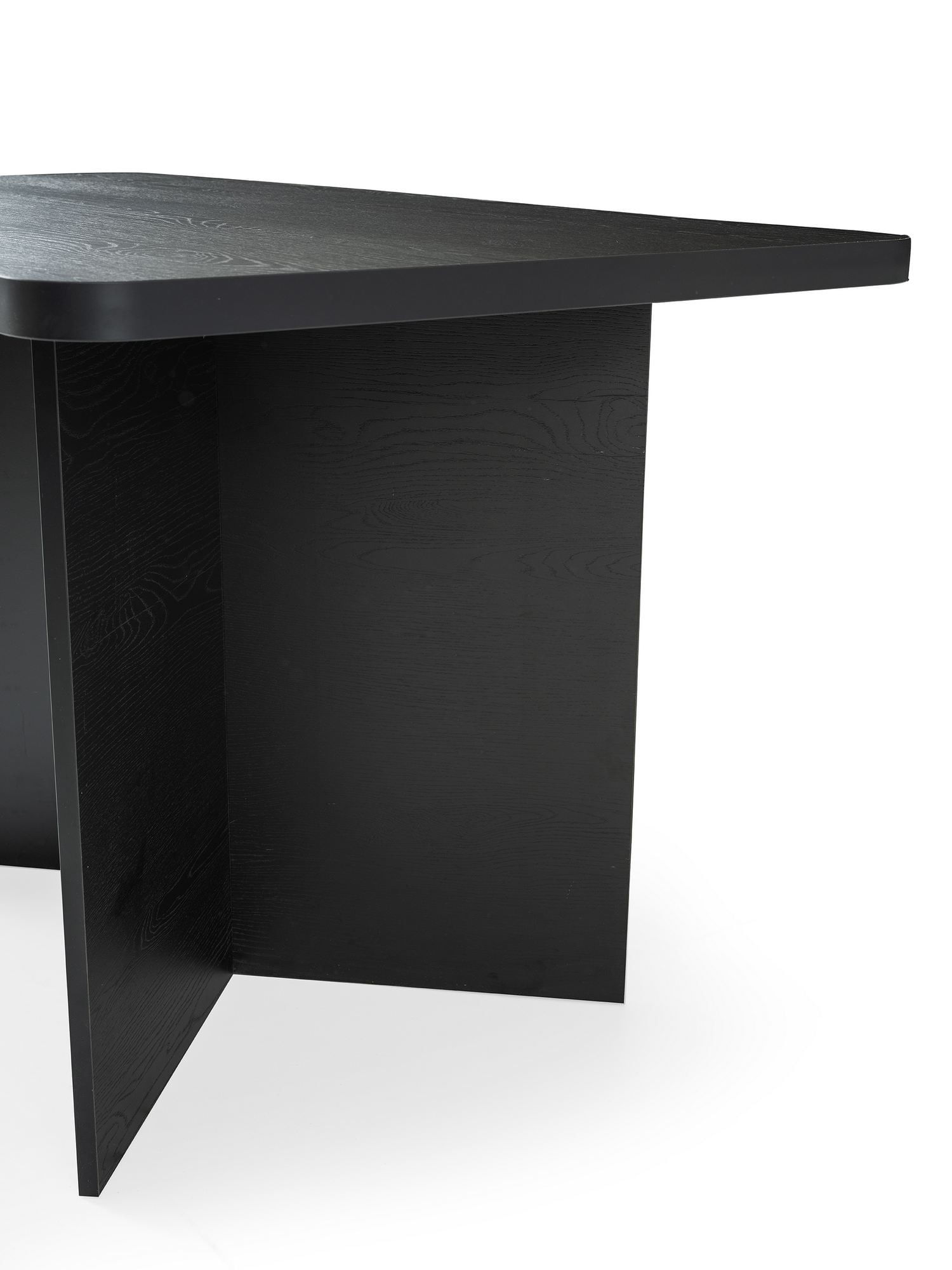 Masa dining Vera, 140 x 77 x 80 cm, lemn negru, PAL melaminat, capacitate 80 kg, wood negru — imaginea 7
