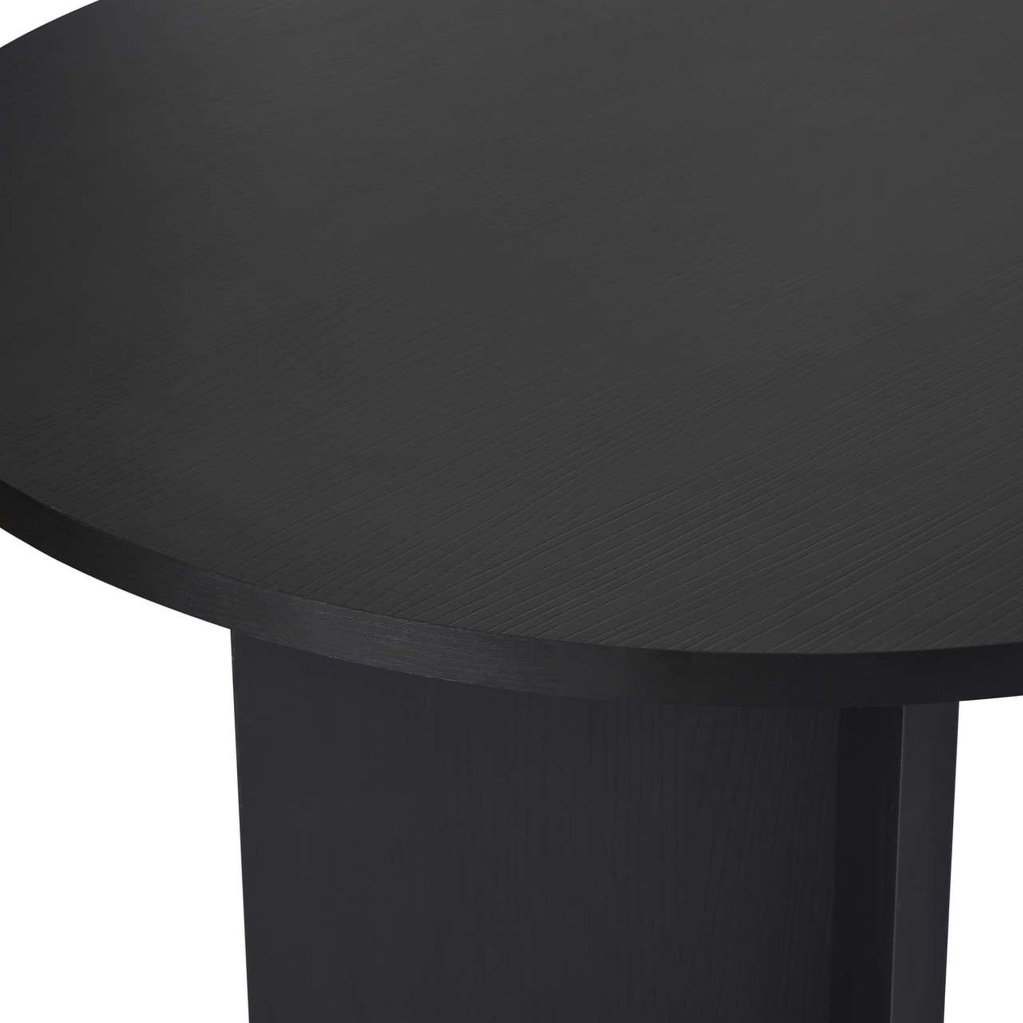 Masa dining Sabella, 200 x 75 x 90 cm, lemn negru, PAL melaminat, wood negru — imaginea 4