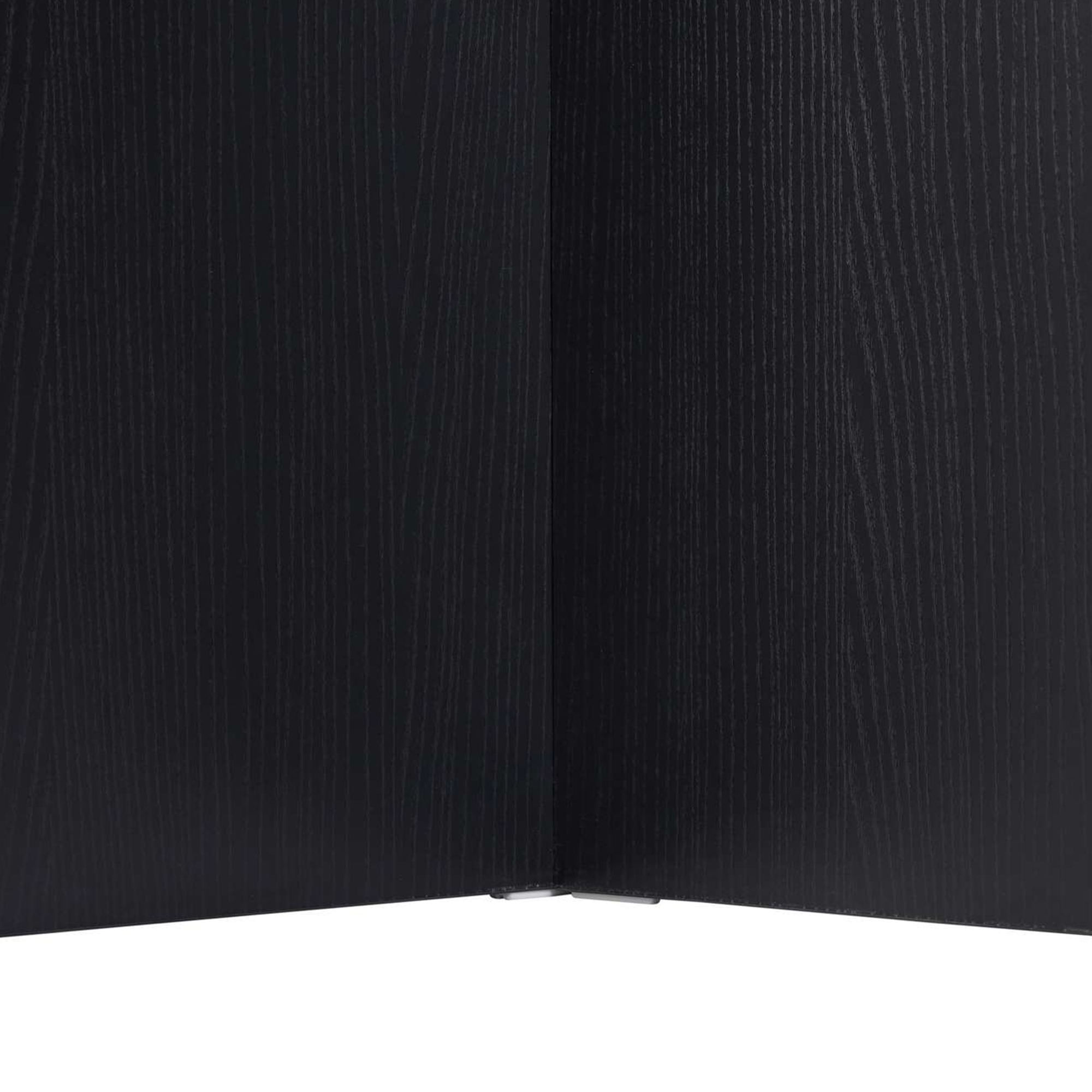Masa dining Sabella, 200 x 75 x 90 cm, lemn negru, PAL melaminat, wood negru — imaginea 7