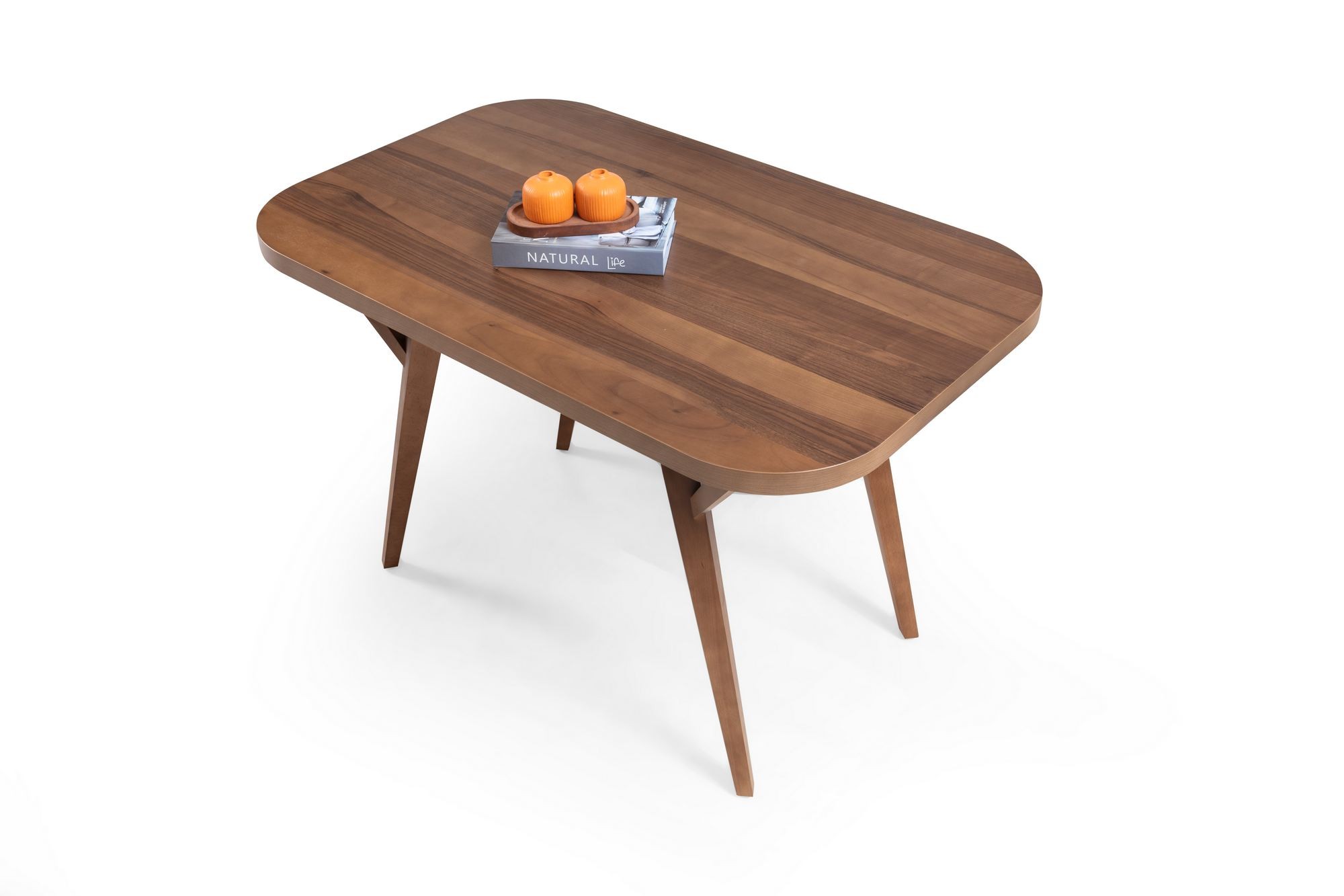 Masa dining Sofya, 126 x 75 x 75 cm, nuc, MDF — imaginea 3