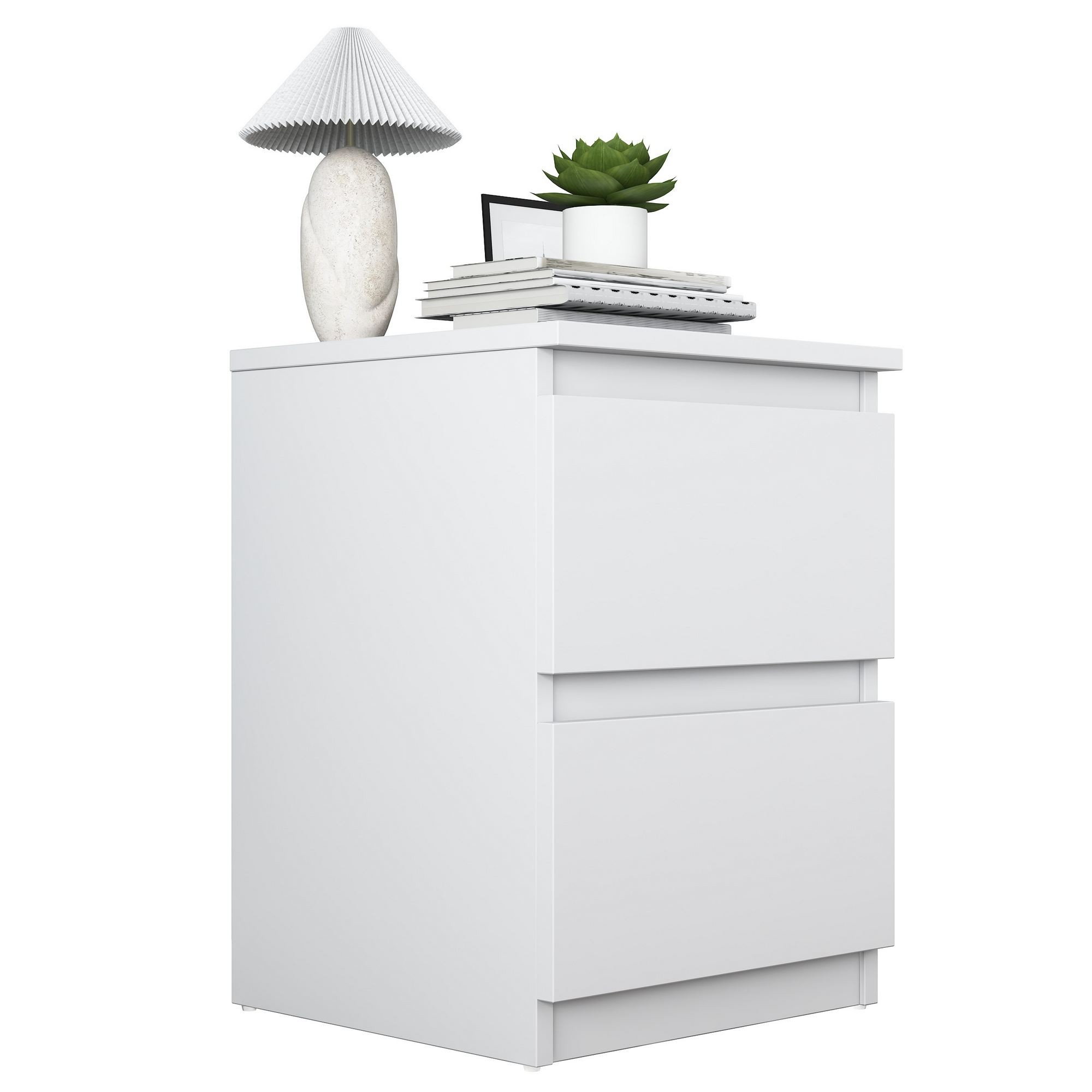 Noptiera BD109, 40 x 55 x 40 cm, alb, PAL, fixare pe perete — imaginea 5