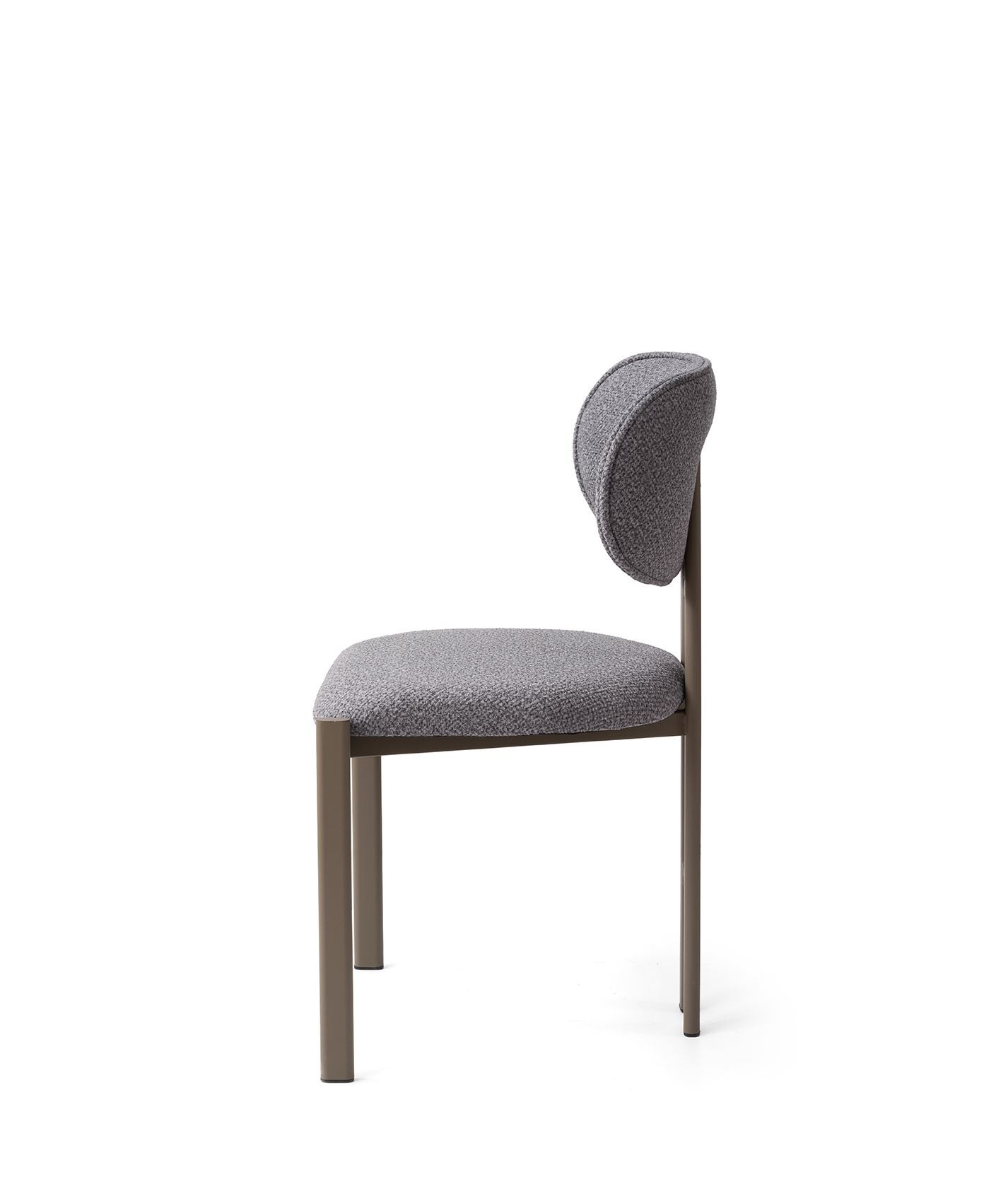 Scaun Muriz, 43 x 83 x 47, 5 cm, gri inchis cappuccino, metal, capacitate 175 kg, dark gri / cappuccino — imaginea 3