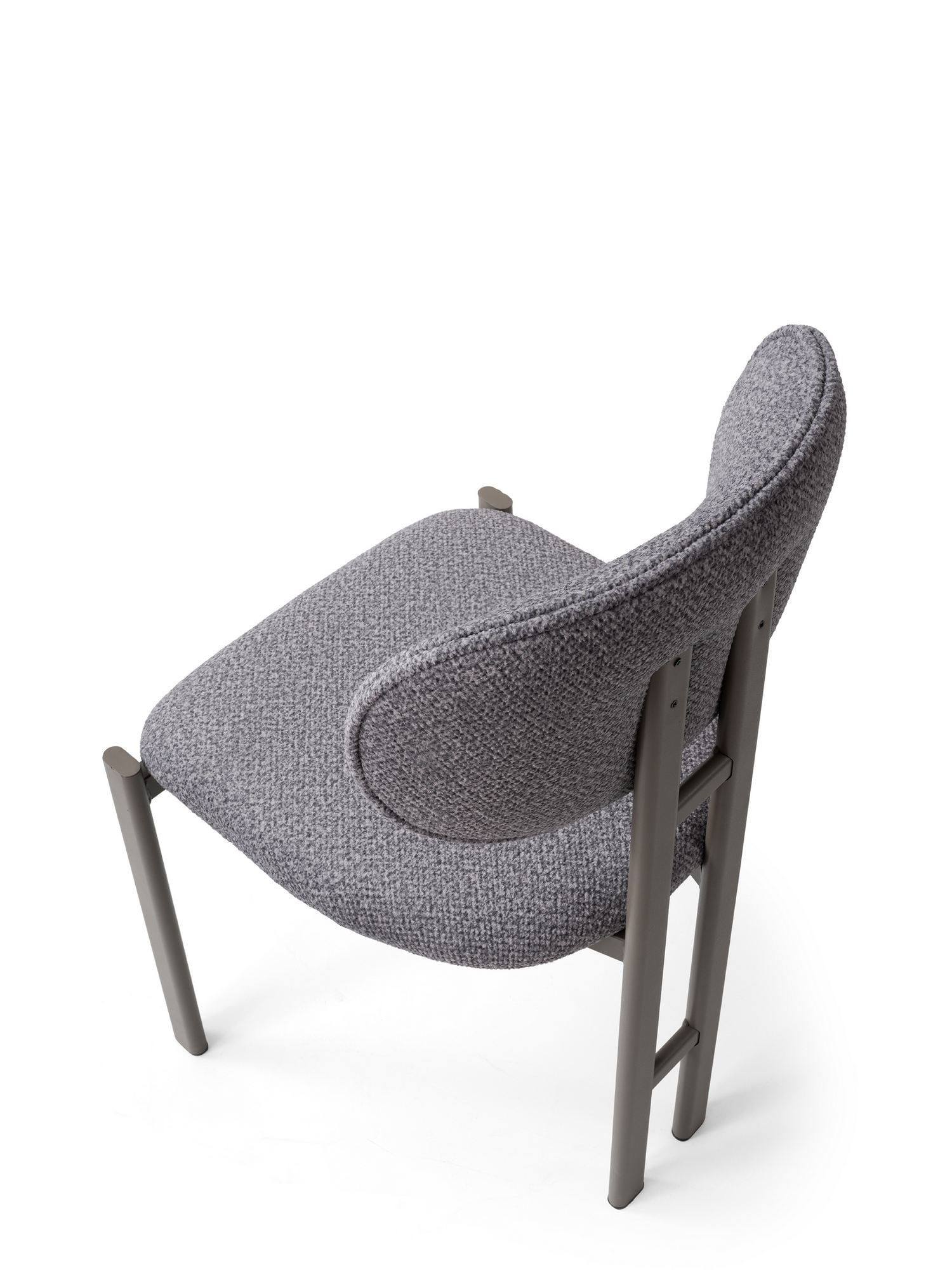 Scaun Muriz, 43 x 83 x 47, 5 cm, gri inchis cappuccino, metal, capacitate 175 kg, dark gri / cappuccino — imaginea 5