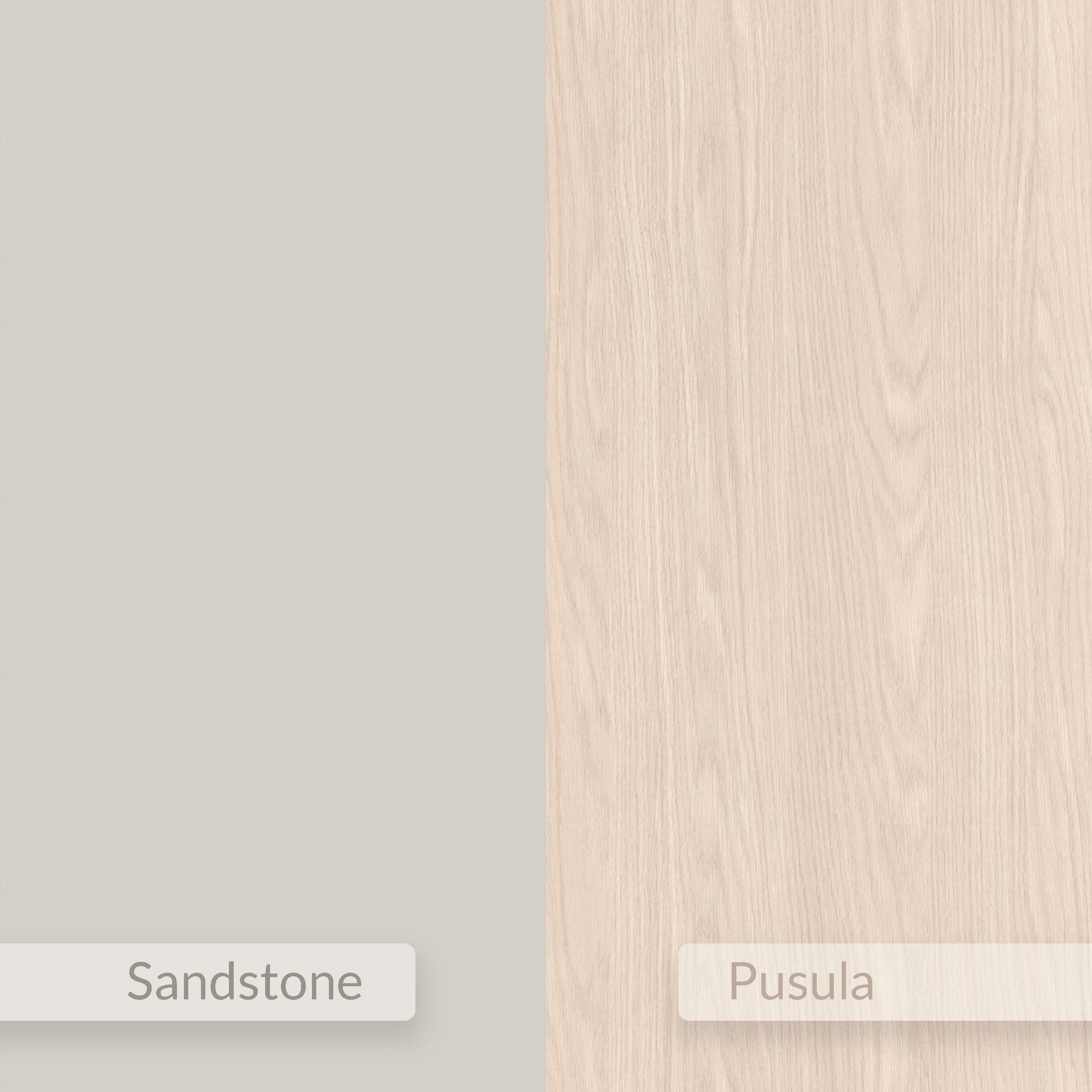 Noptiera Eco, 40 x 18, 8 x 30 cm, bej nisip, PAL melaminat, fixare pe perete, sandstone — imaginea 6