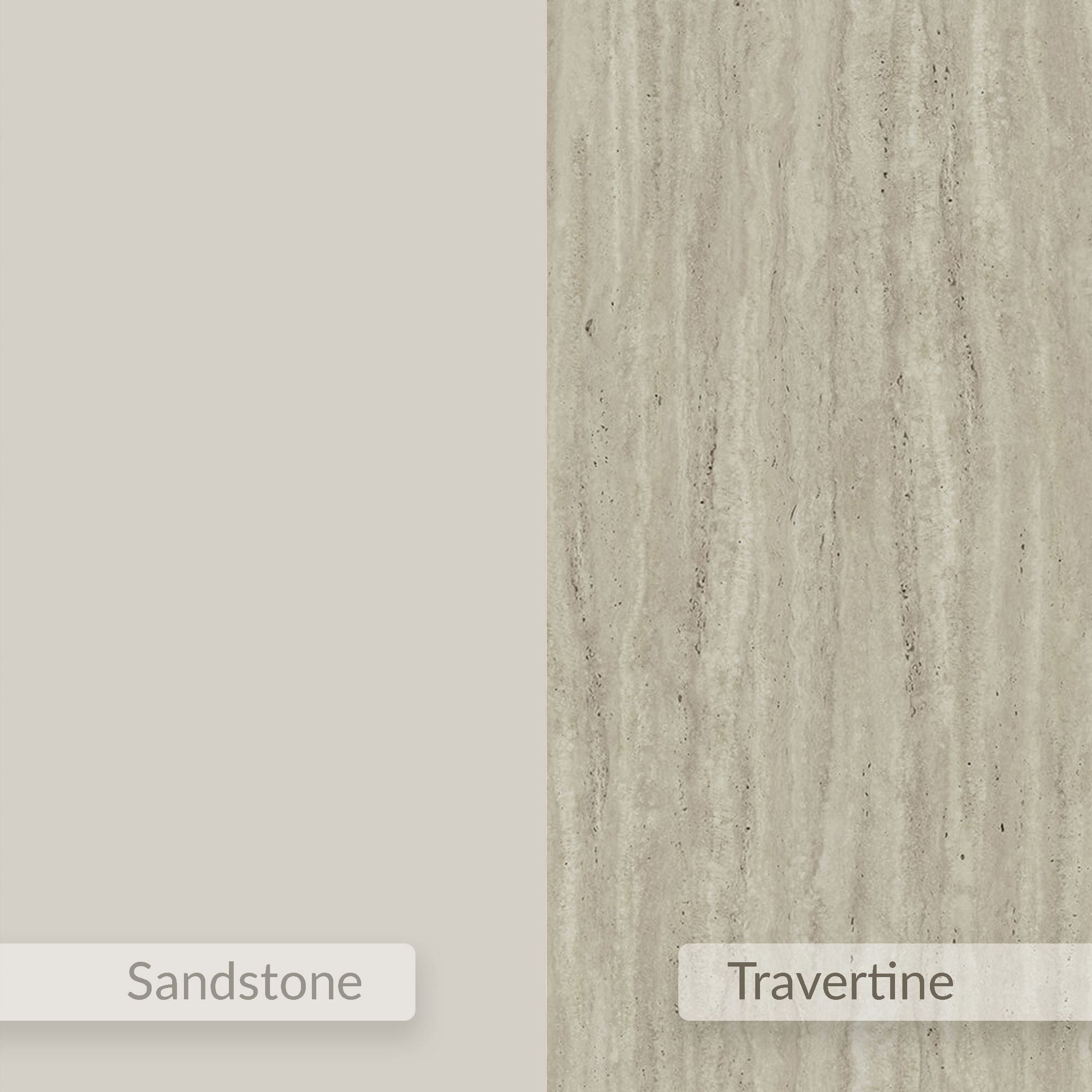 Noptiera Onda LED, 38, 4 x 18, 5 x 31 cm, bej nisip travertin, PAL melaminat, fixare pe perete, sandstone / travertin — imaginea 3