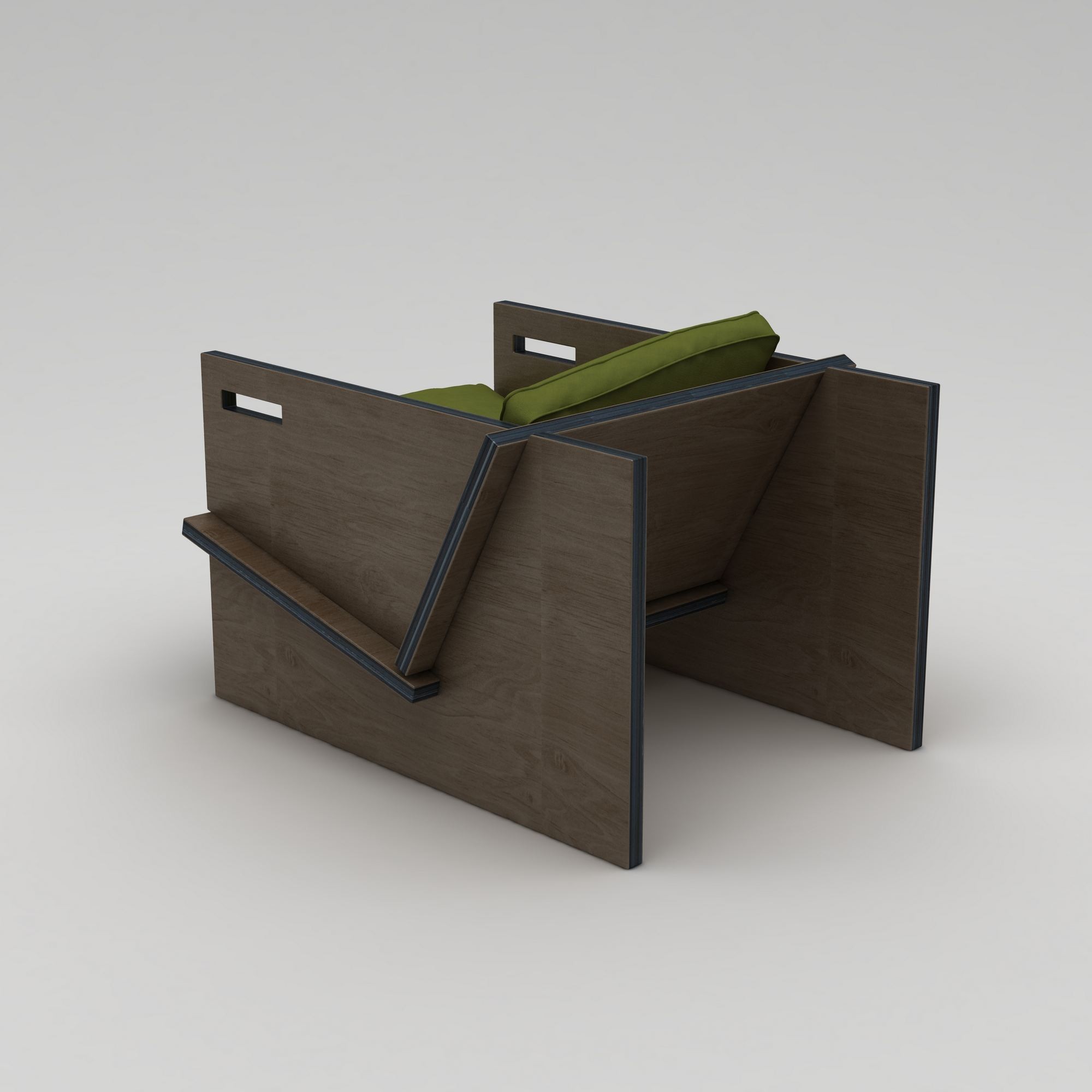 Scaun Winner, 74 x 57 x 92 cm, negru verde, lemn, capacitate 180 kg — imaginea 5