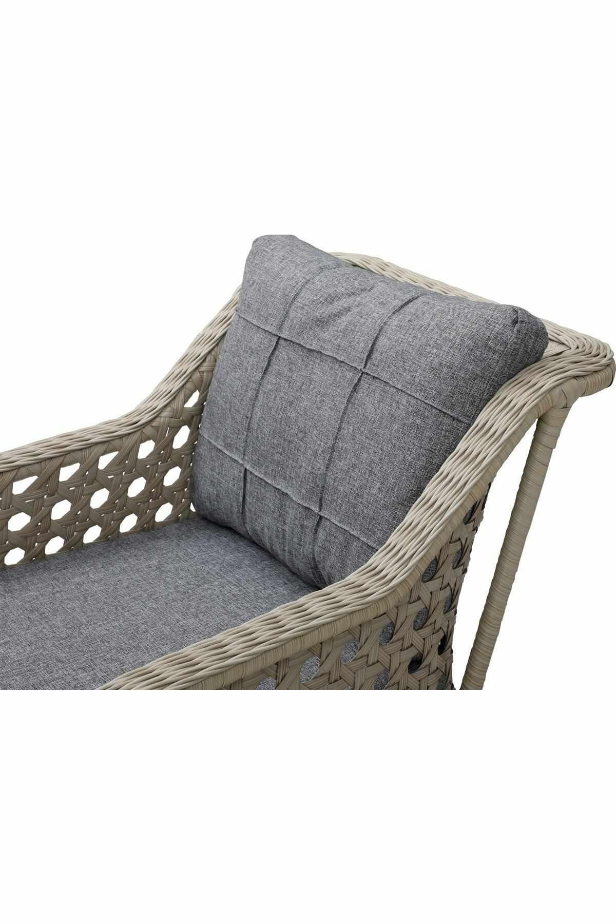 Set lounge gradina Rondi - Dark gri, Honey, 175 x 78 x 60 cm, gri inchis honey, dark gri / honey — imaginea 3