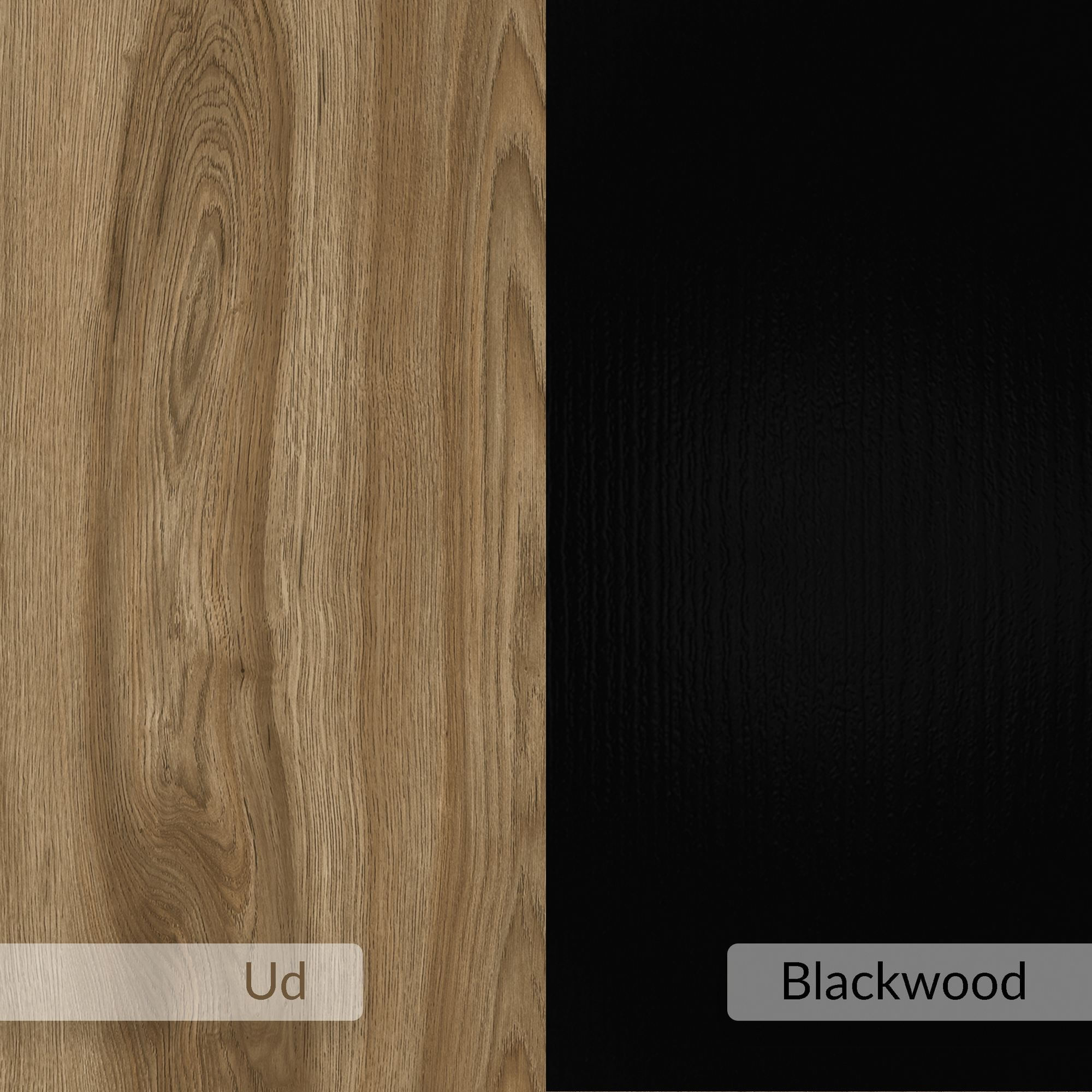 Noptiera Eco, 40 x 18, 8 x 30 cm, negru si lemn oud, PAL melaminat, fixare pe perete, negru wood / oud — imaginea 5
