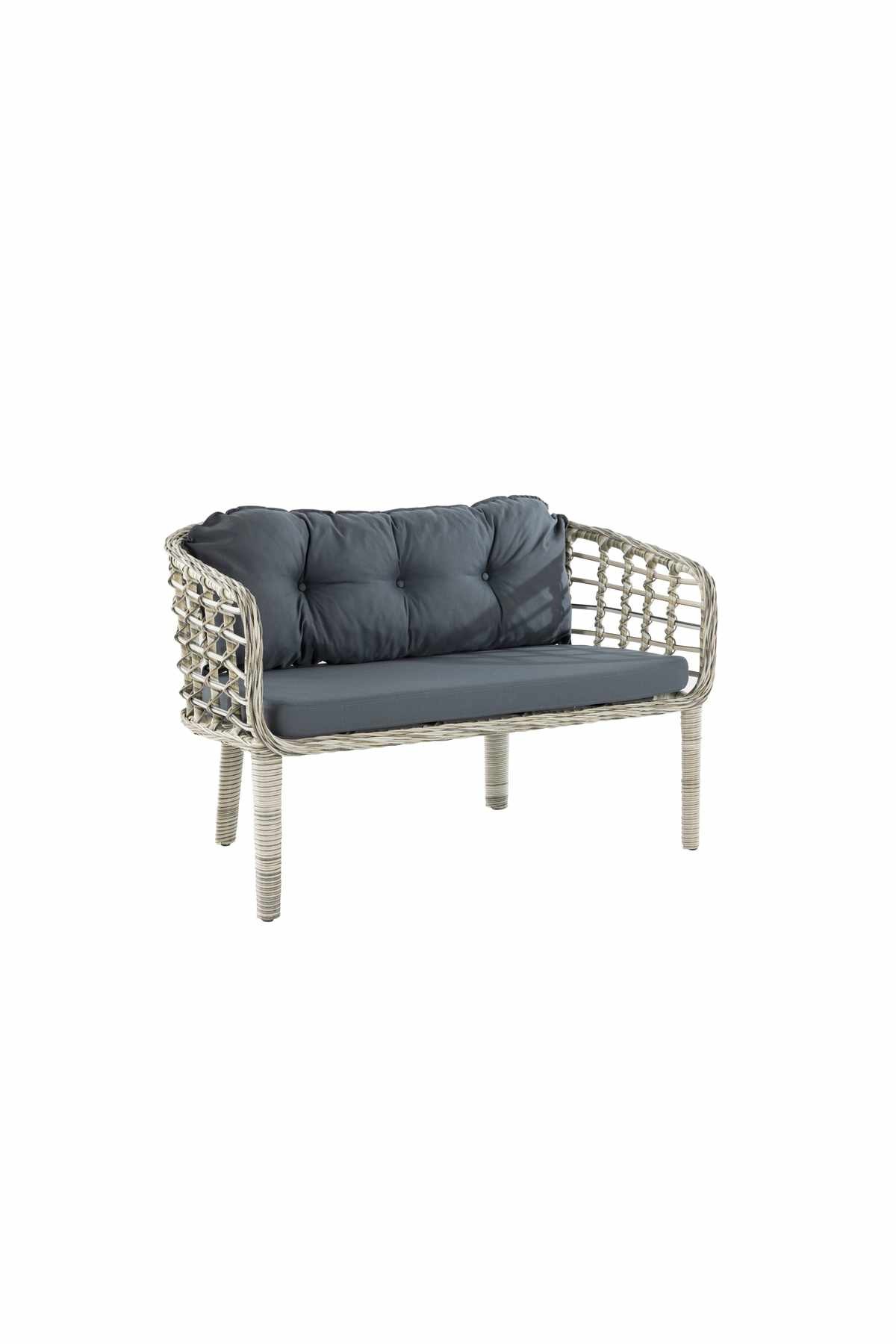Set lounge gradina Manolya - Dark gri, 120 x 78 x 56 cm, gri inchis, dark gri — imaginea 2