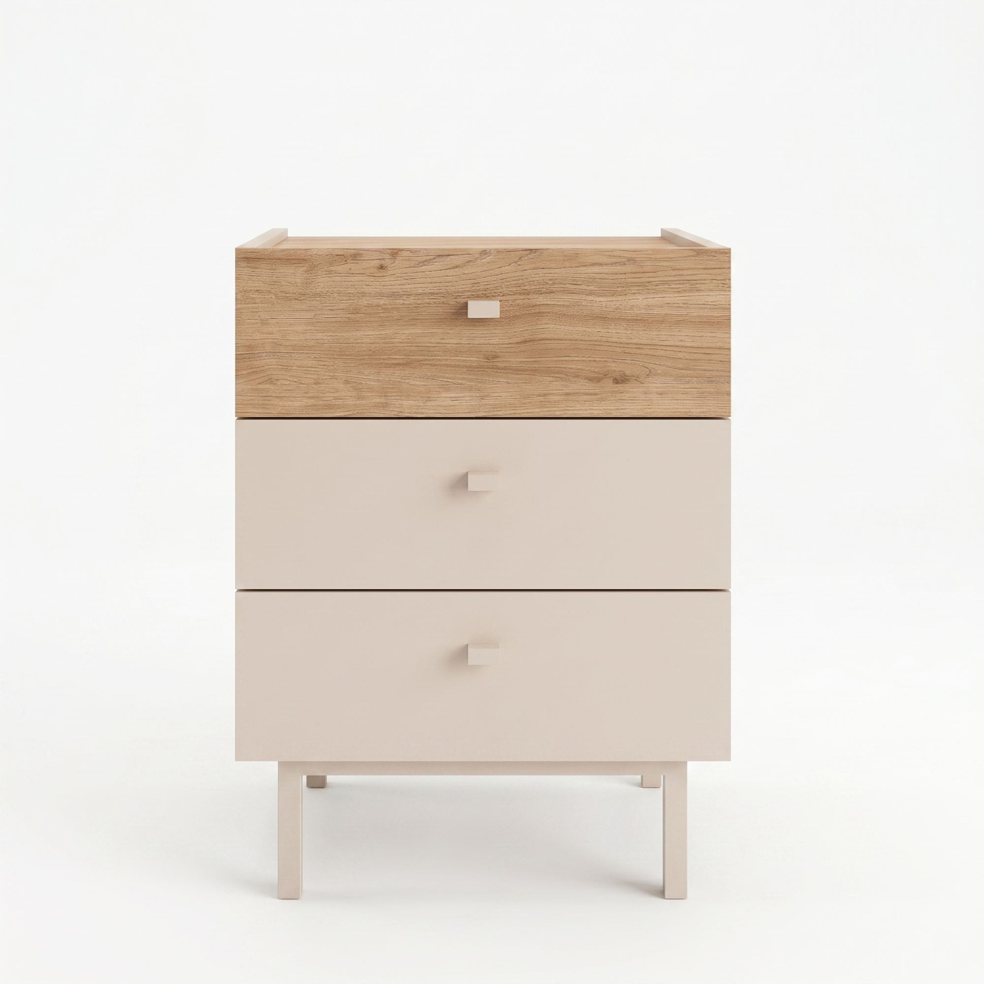 Noptiera Luke - LK2-CS, 47,9 x 63,5 x 36,8 cm, sand stejar, PAL melaminat — imaginea 5
