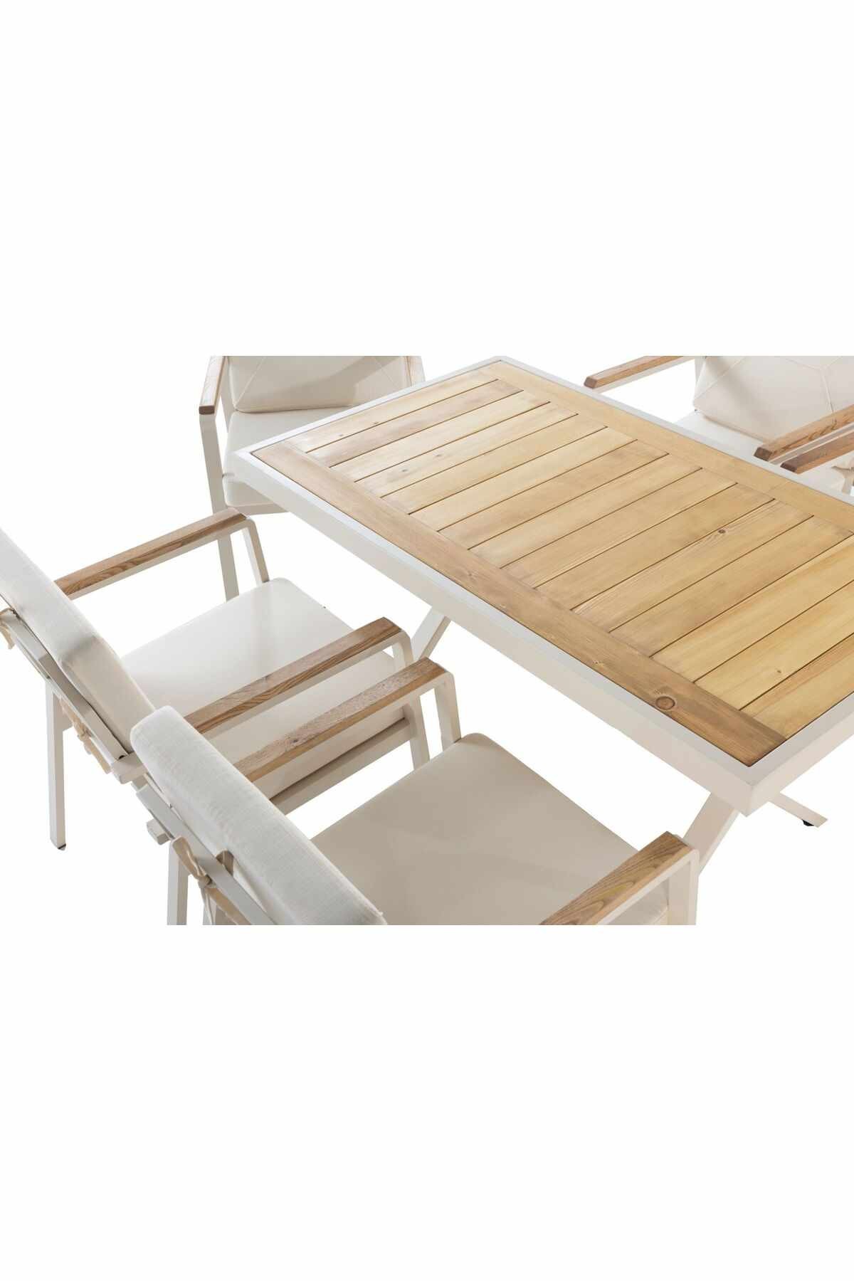 Scaun Monte, 56 x 78 x 56 cm, crem — imaginea 3