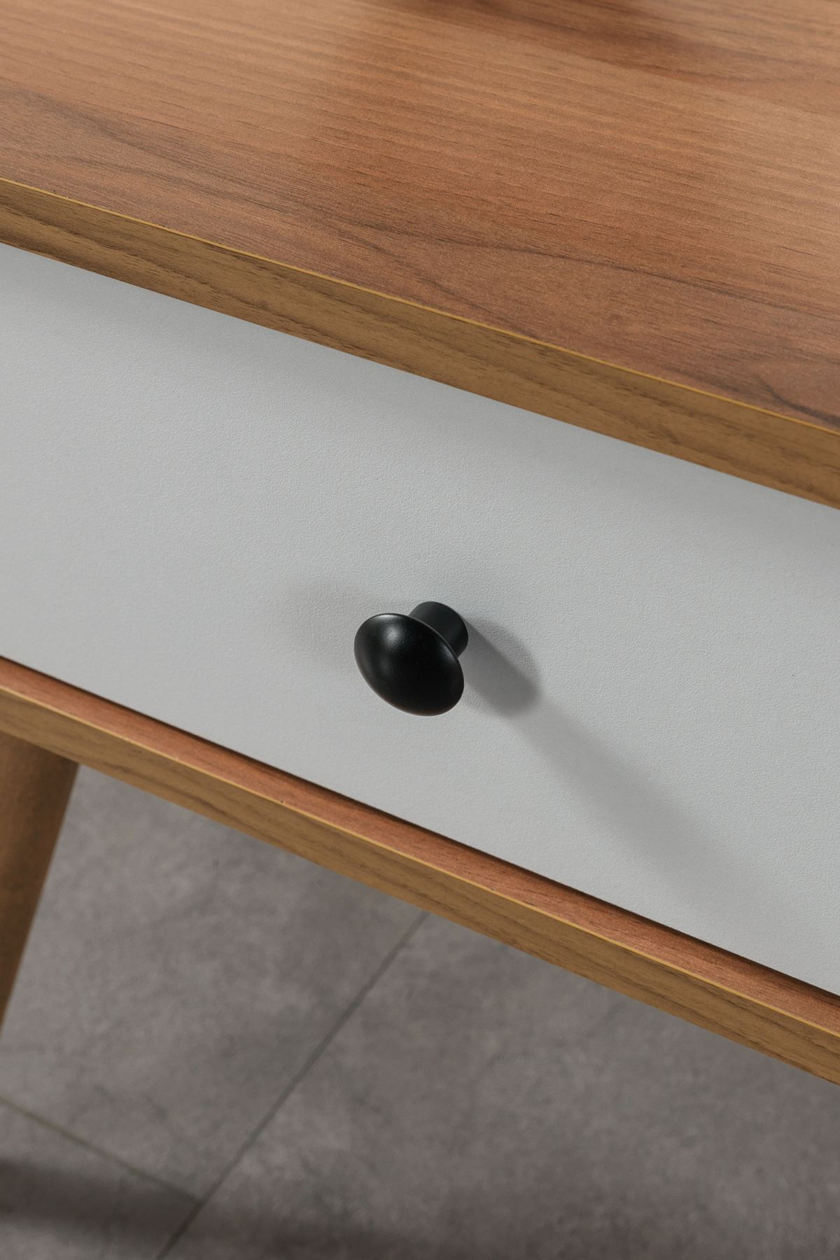 Noptiera Vita 5107, 55 x 49 x 55 cm, nuc alb, PAL melaminat — imaginea 4