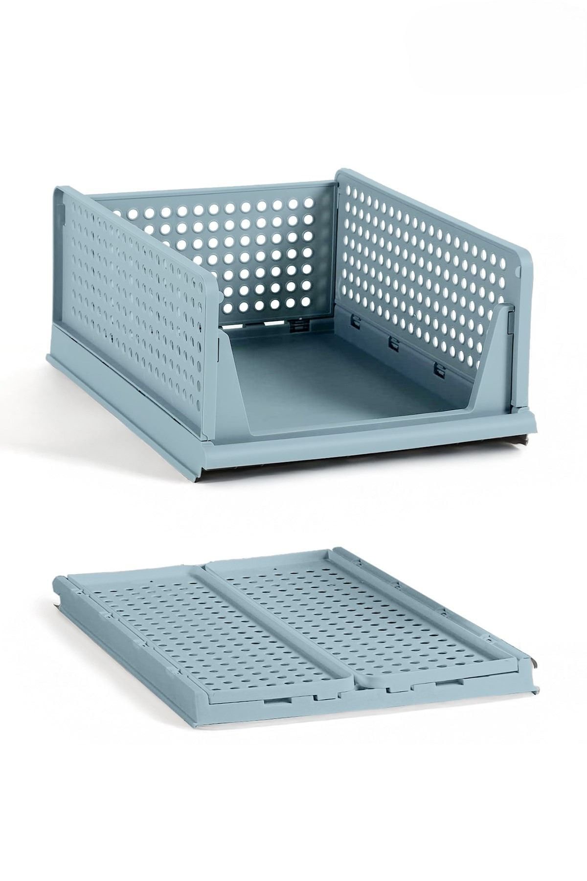 Raft multifunctional Lavine, 33, 5 x 55, 5 x 43 cm, albastru pastel, design modern, baby albastru — imaginea 6