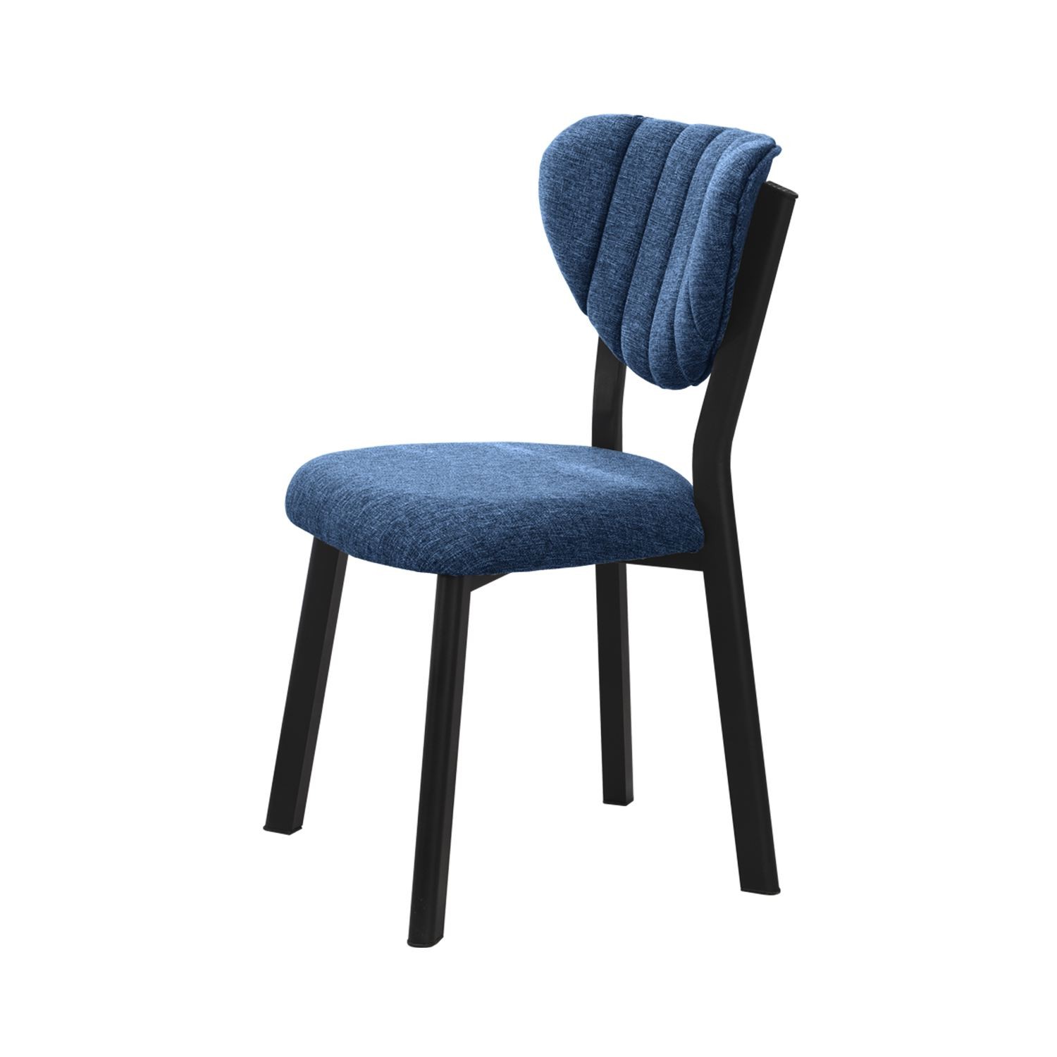 Scaun Elma, 47 x 85 x 45 cm, bleumarin, metal, capacitate 150 kg, navy albastru — imaginea 4