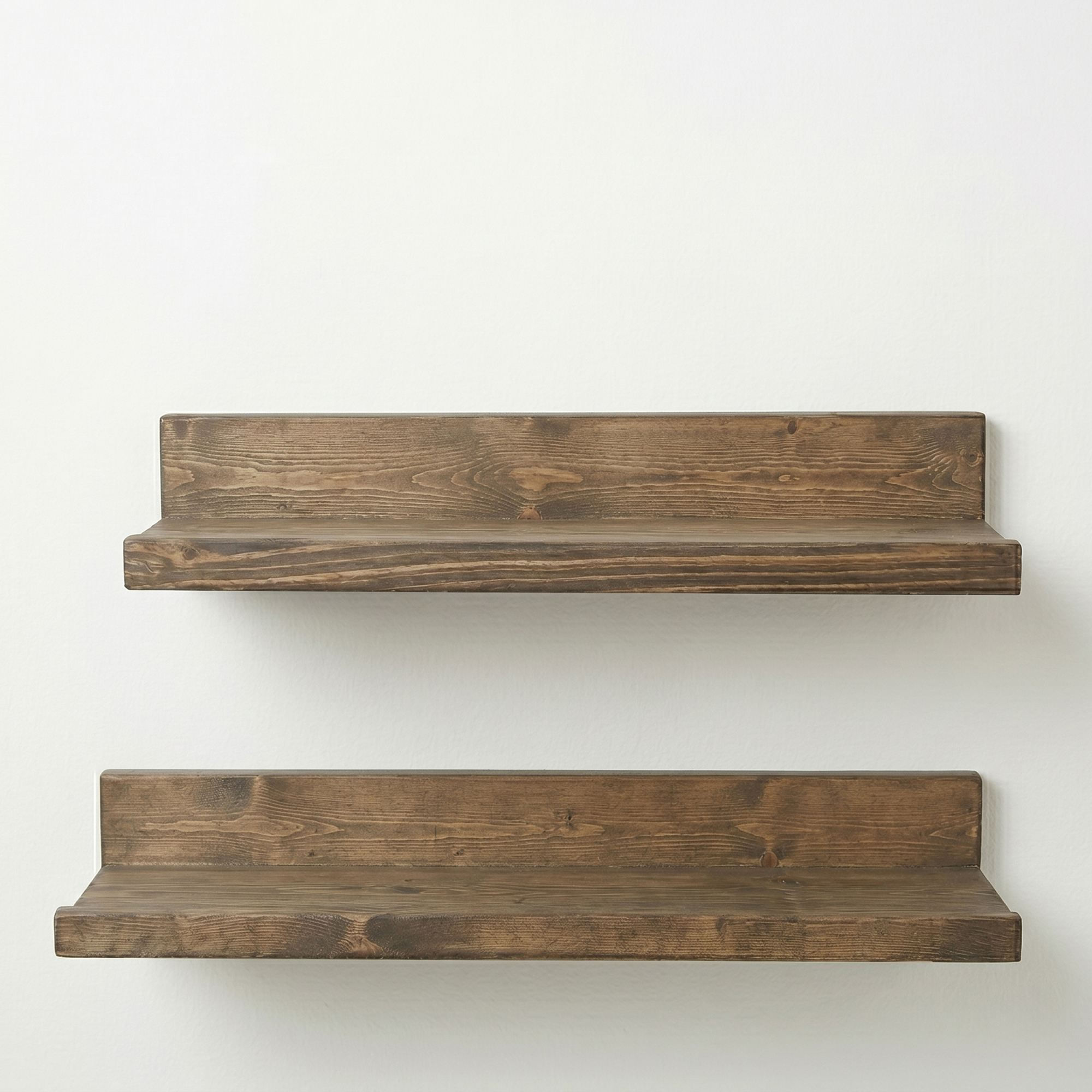Raft decorativ de perete din lemn Raf308, 60 x 7 x 14 cm, lemn natur, lemn, design modern — imaginea 4
