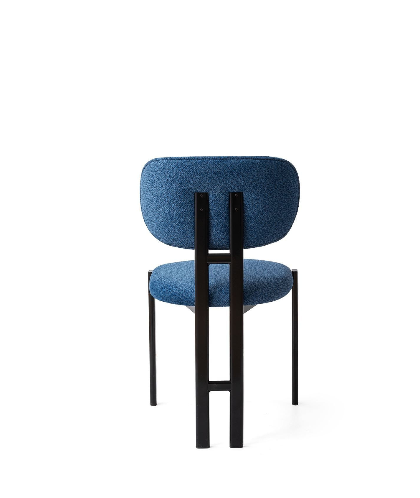 Scaun Muriz, 43 x 83 x 47, 5 cm, bleumarin albastru negru, catifea, capacitate 175 kg, navy albastru / negru — imaginea 5