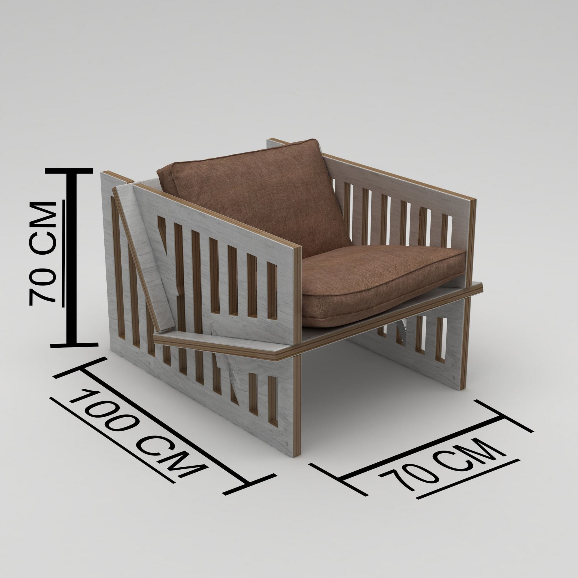 Scaun Roma, 74 x 57 x 92 cm, natural lemn, lemn, capacitate 180 kg — imaginea 2
