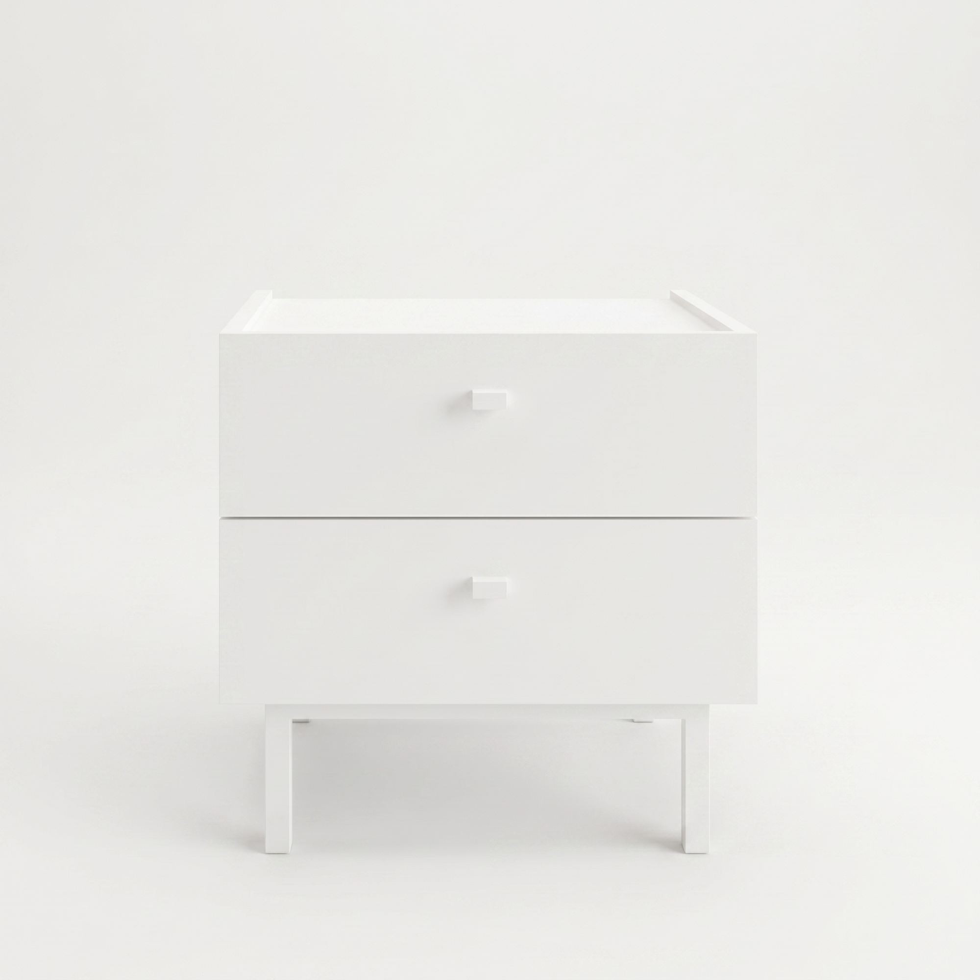 Noptiera Luke - LK1-W, 47,9 x 47 x 36,8 cm, alb, PAL melaminat — imaginea 4