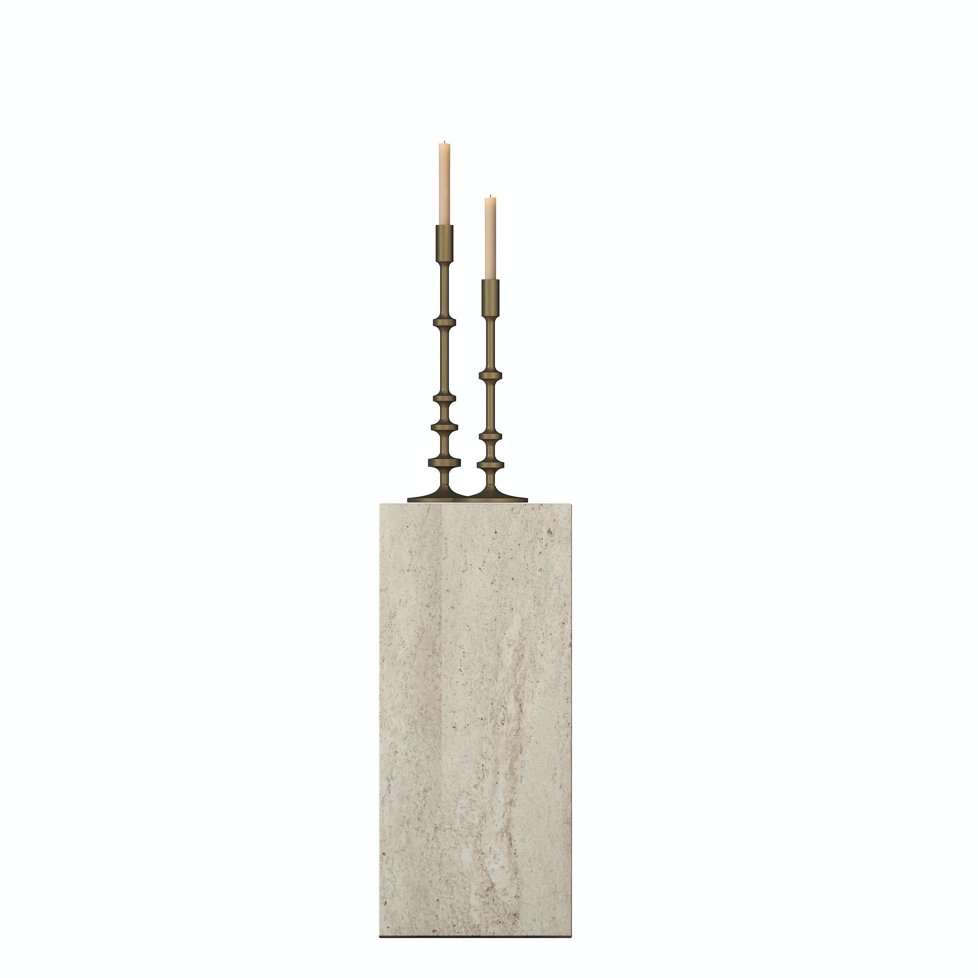 Masuta laterala AD109 - 4749, 20 x 45 x 18,2 cm, travertin, PAL — imaginea 4