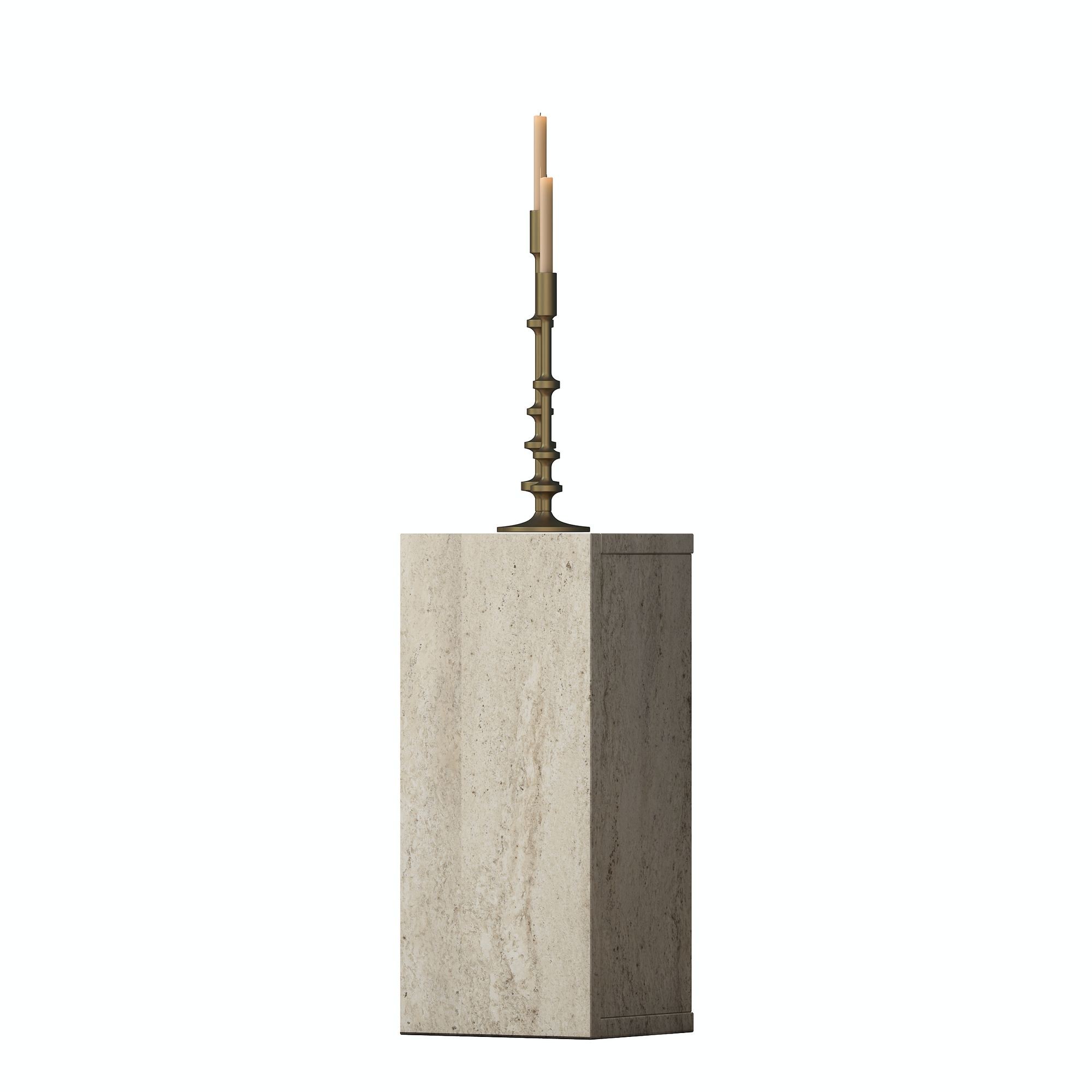 Masuta laterala AD109 - 4749, 20 x 45 x 18,2 cm, travertin, PAL — imaginea 13