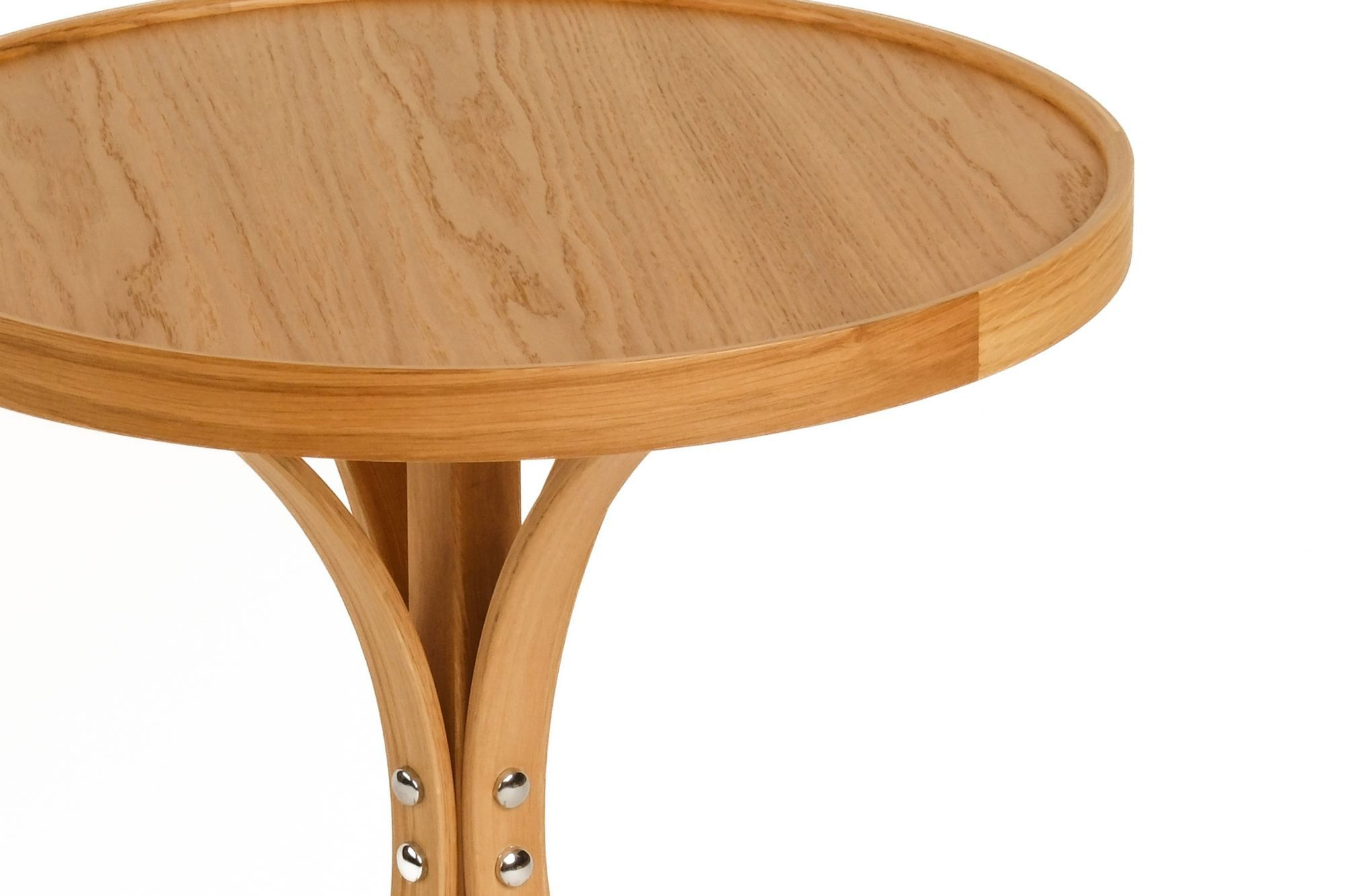 Masuta laterala Hilton 60 - Oak v2, 60 x 62 x 60 cm, MDF, stejar — imaginea 2