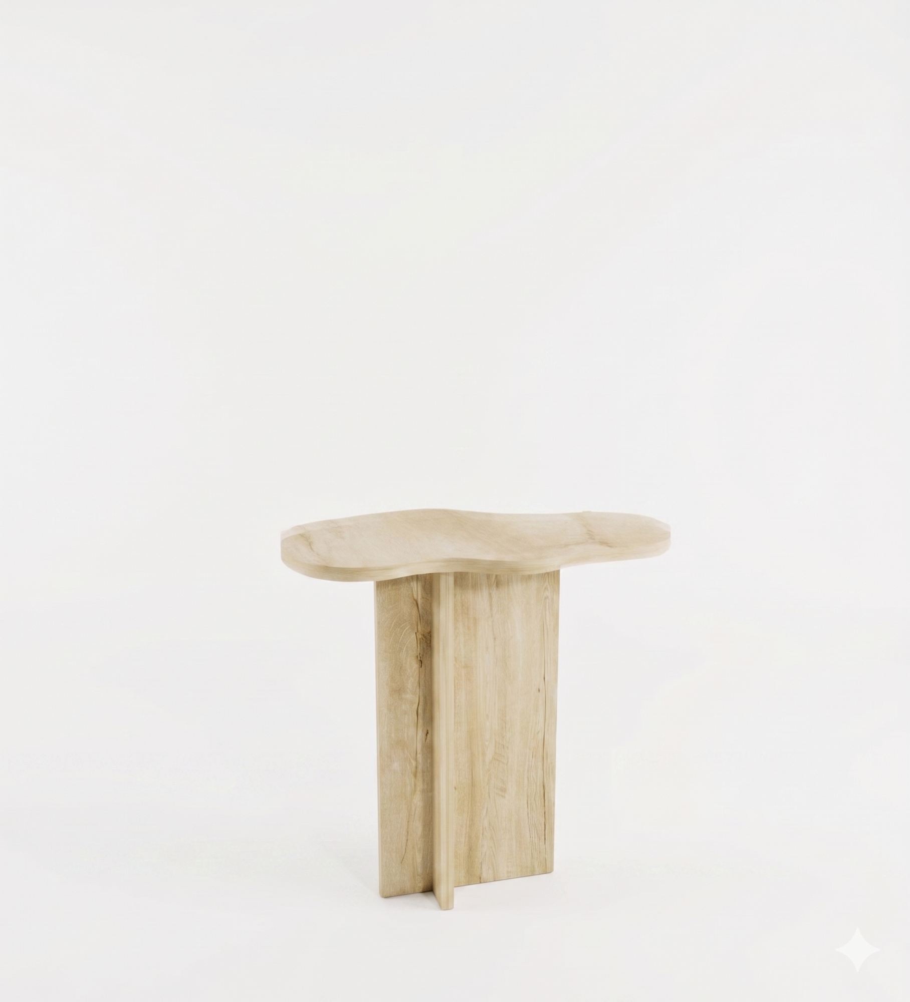 Masuta laterala Messina, 54 x 51,8 x 22,8 cm, stejar safir, PAL melaminat — imaginea 3