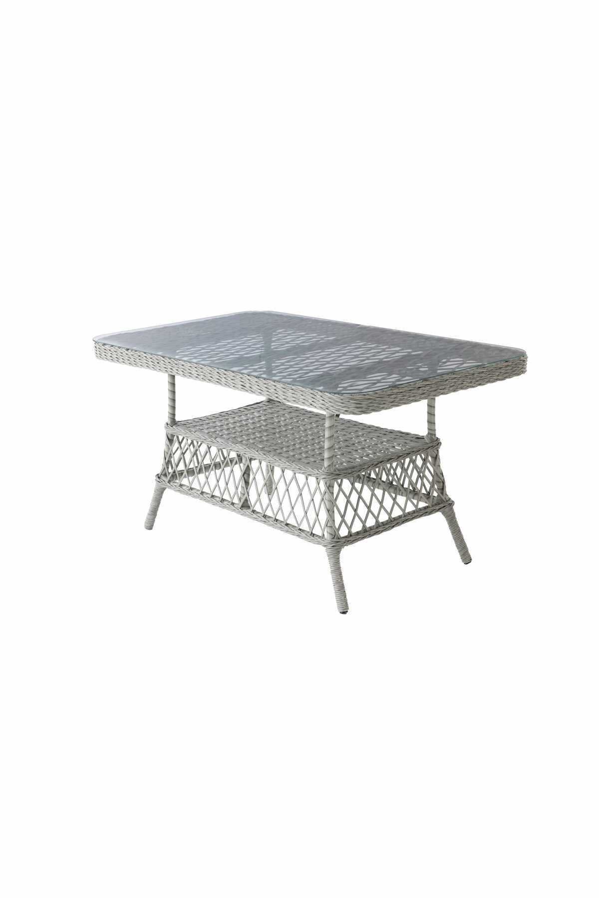 Set lounge gradina Hisar 3+1+1 - Light gri, 170 x 78 x 56 cm, gri deschis, light gri — imaginea 3