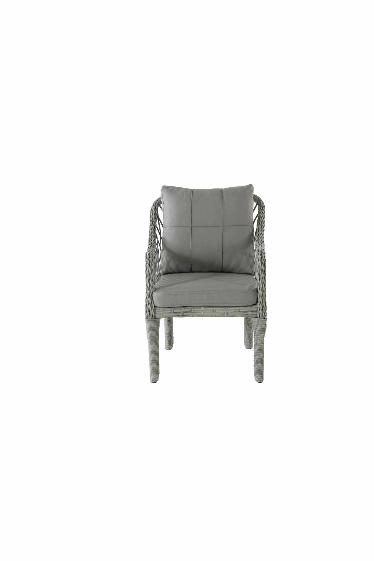 Set lounge gradina Hisar 3+1+1 - Light gri, 170 x 78 x 56 cm, gri deschis, light gri — imaginea 5