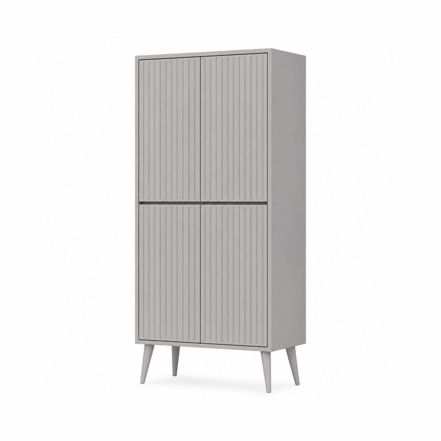 Mobilier bucatarie Capella, 69 x 158 x 32 cm, gri deschis, MDF, capacitate 30 kg, light gri — imaginea 2