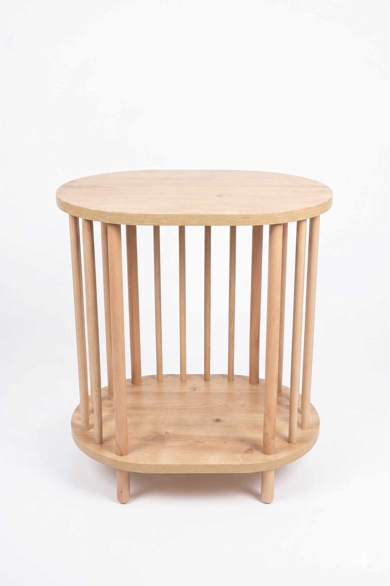 Masuta laterala Pk0082, 51 x 65 x 36 cm, stejar safir, PAL melaminat — imaginea 4