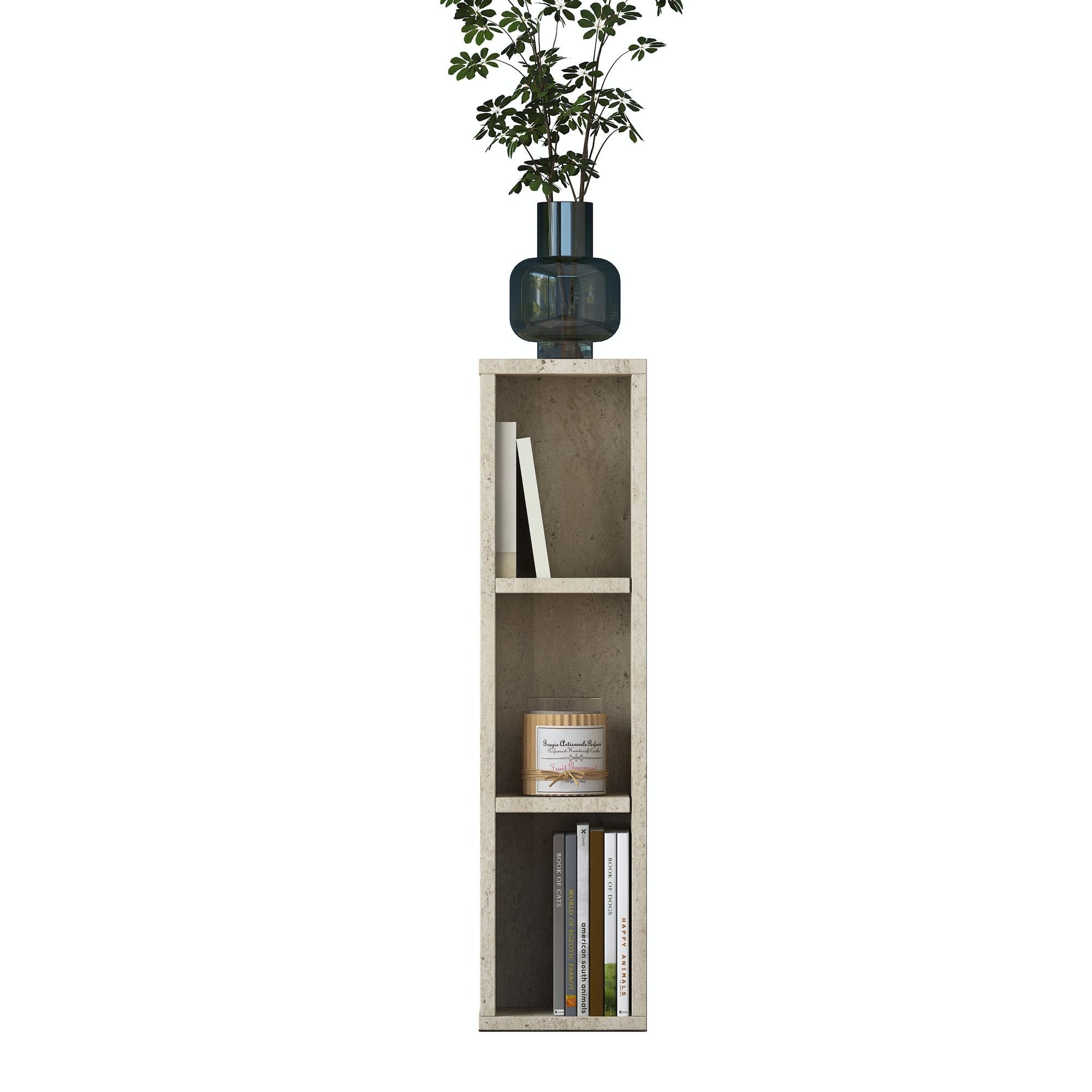 Masuta laterala AD107 - 4741, 20 x 80 x 18,2 cm, travertin, PAL — imaginea 2