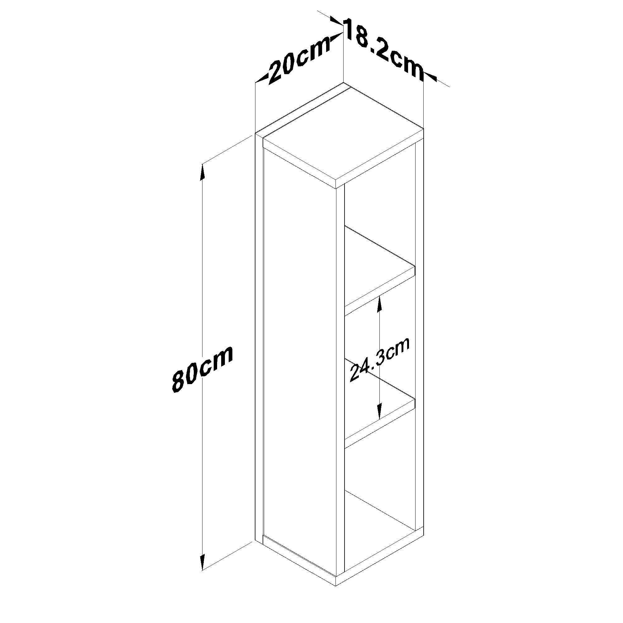 Masuta laterala AD107 - 4741, 20 x 80 x 18,2 cm, travertin, PAL — imaginea 6