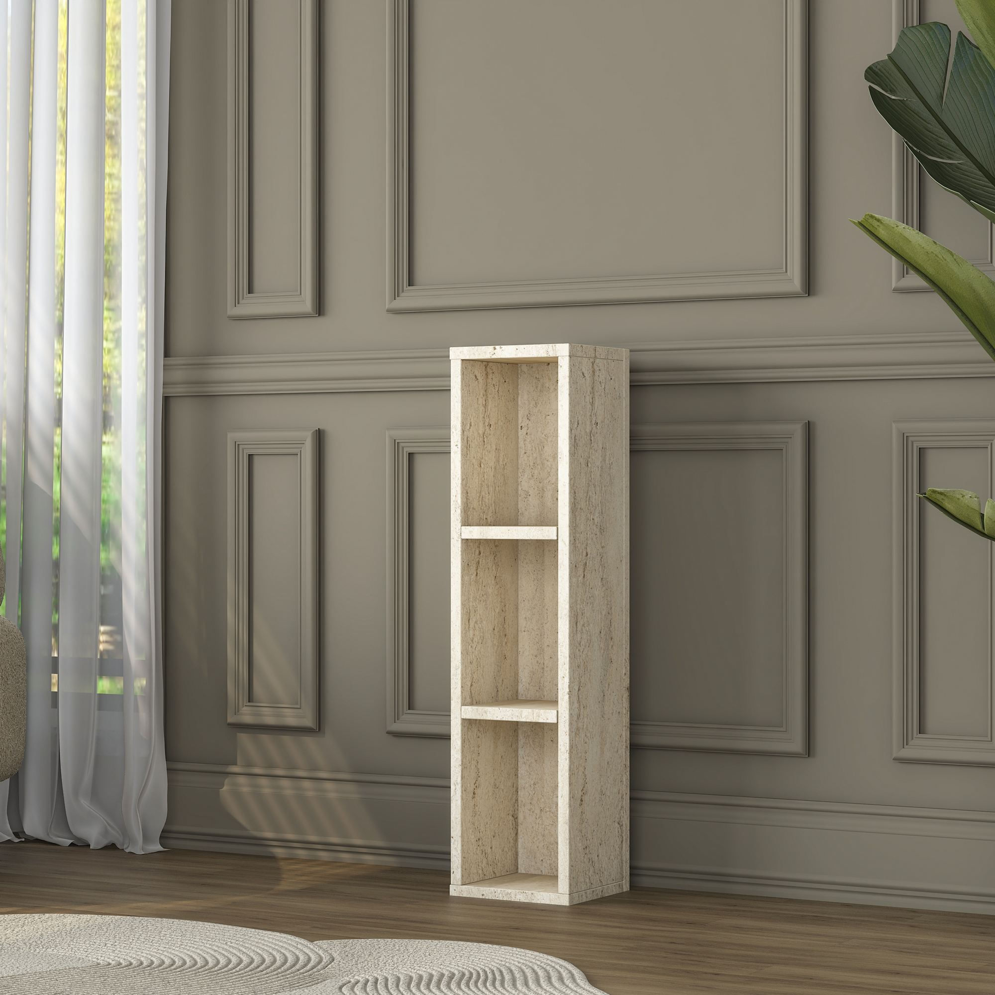 Masuta laterala AD107 - 4741, 20 x 80 x 18,2 cm, travertin, PAL — imaginea 8