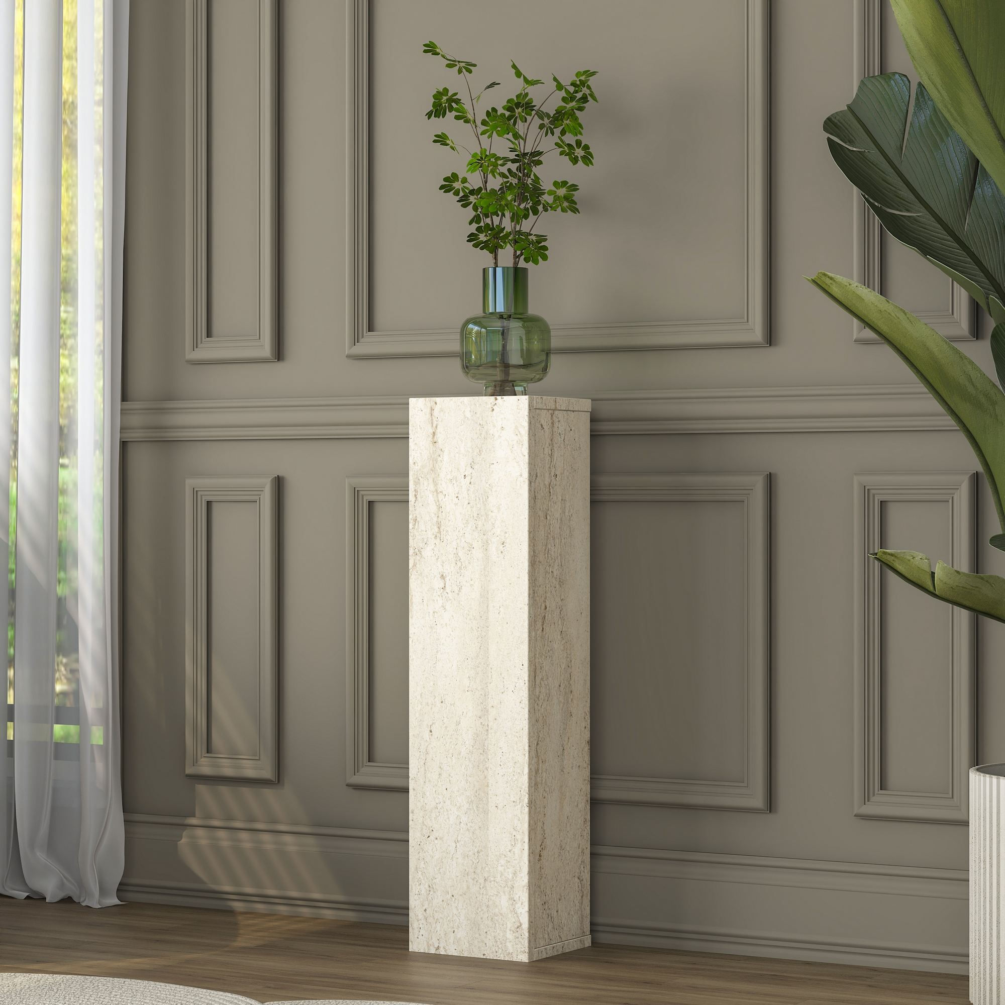 Masuta laterala AD107 - 4741, 20 x 80 x 18,2 cm, travertin, PAL — imaginea 9