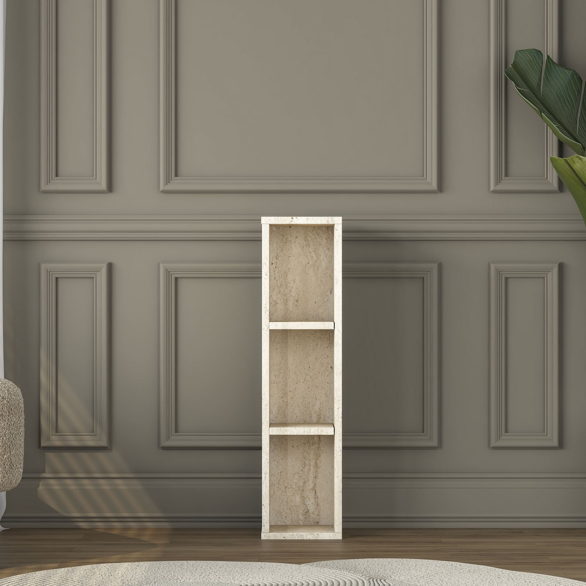 Masuta laterala AD107 - 4741, 20 x 80 x 18,2 cm, travertin, PAL — imaginea 10