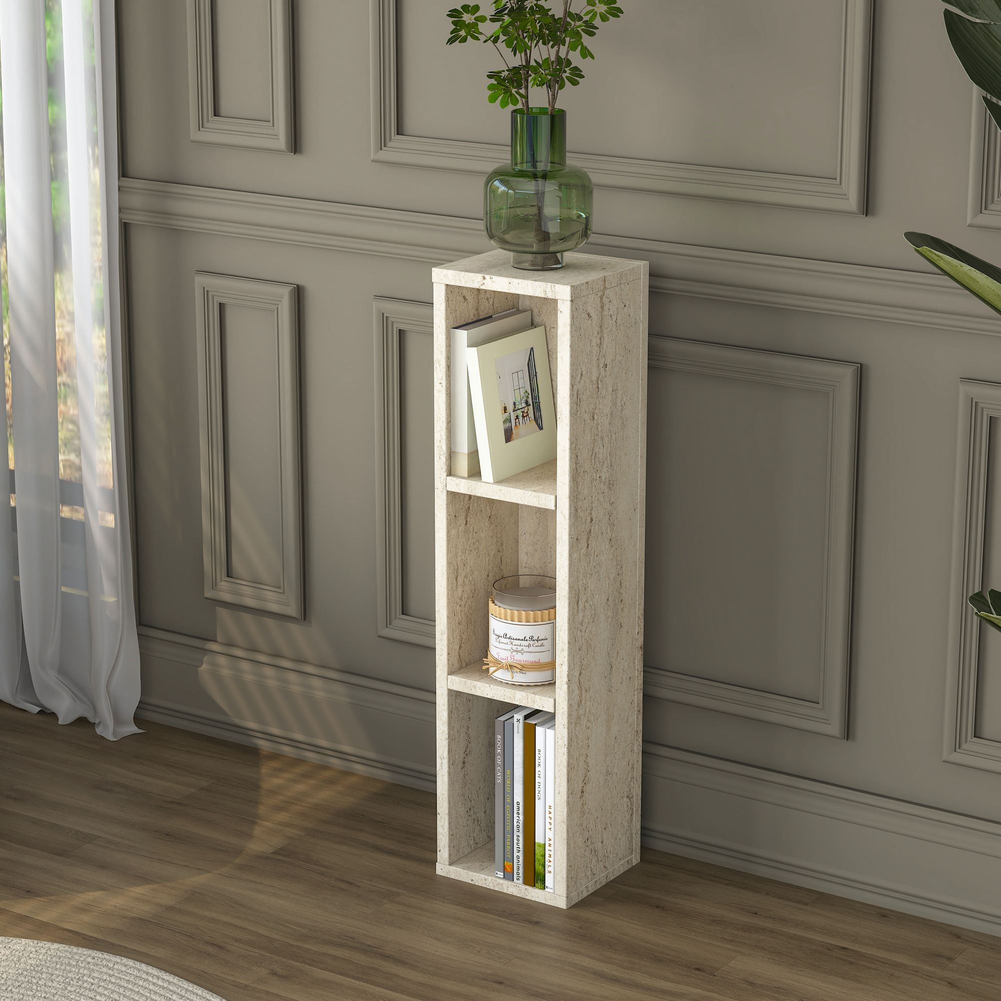 Masuta laterala AD107 - 4741, 20 x 80 x 18,2 cm, travertin, PAL — imaginea 11