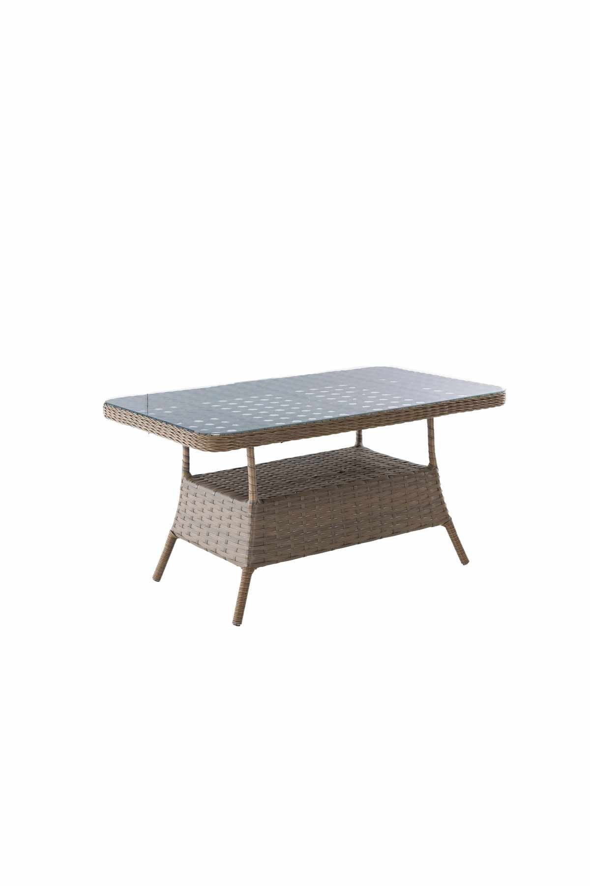 Set lounge gradina Rondi, 175 x 78 x 60 cm, crem / maro — imaginea 5