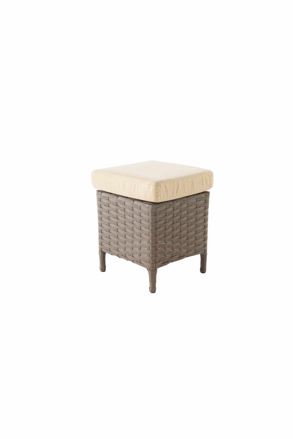 Set lounge gradina Rondi, 175 x 78 x 60 cm, crem / maro — imaginea 6