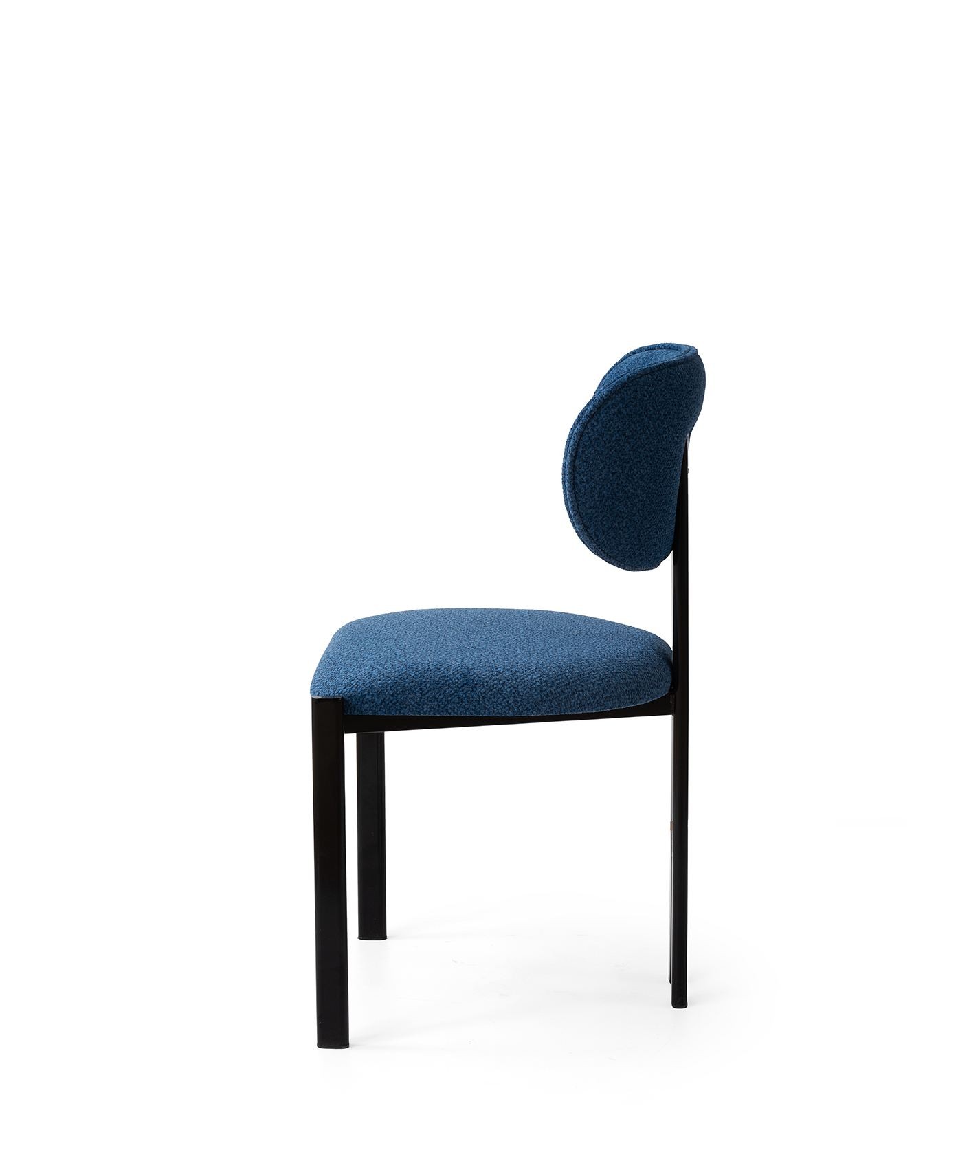 Scaun Muriz, 43 x 83 x 47, 5 cm, bleumarin albastru negru, metal, capacitate 175 kg, navy albastru / negru — imaginea 2