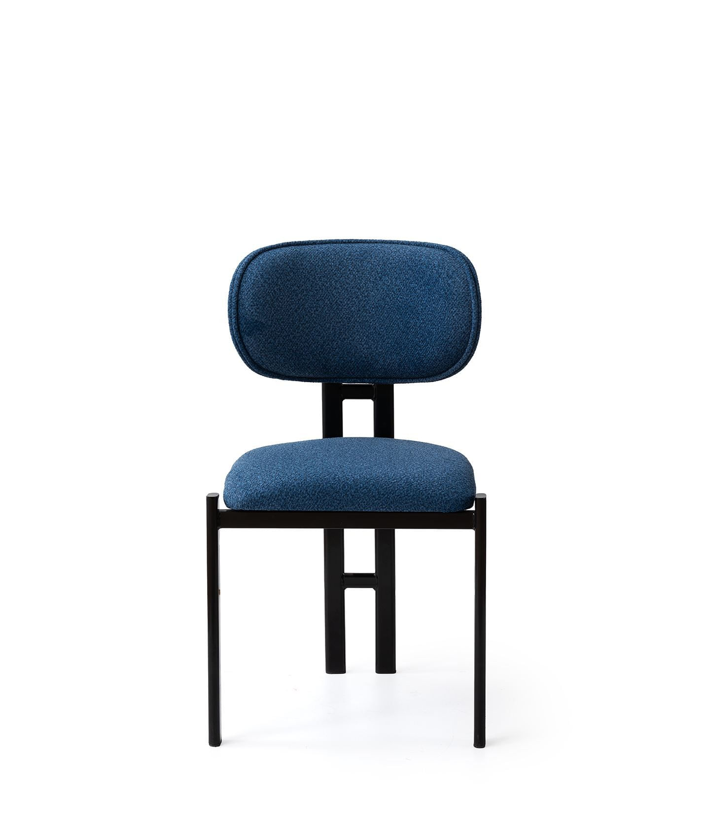 Scaun Muriz, 43 x 83 x 47, 5 cm, bleumarin albastru negru, metal, capacitate 175 kg, navy albastru / negru — imaginea 4